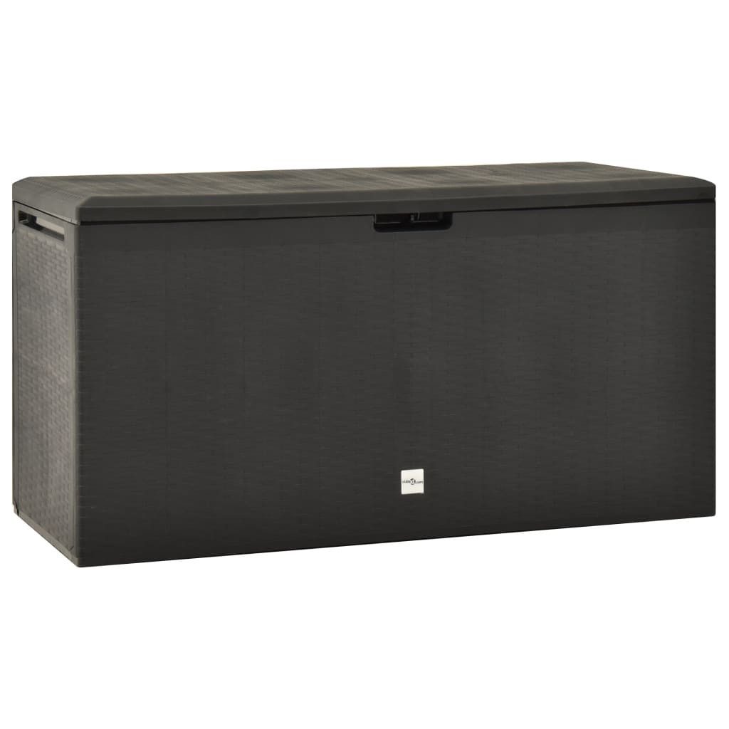 vidaXL Gartenbox Gartenbox Anthrazit 114x47x60 cm