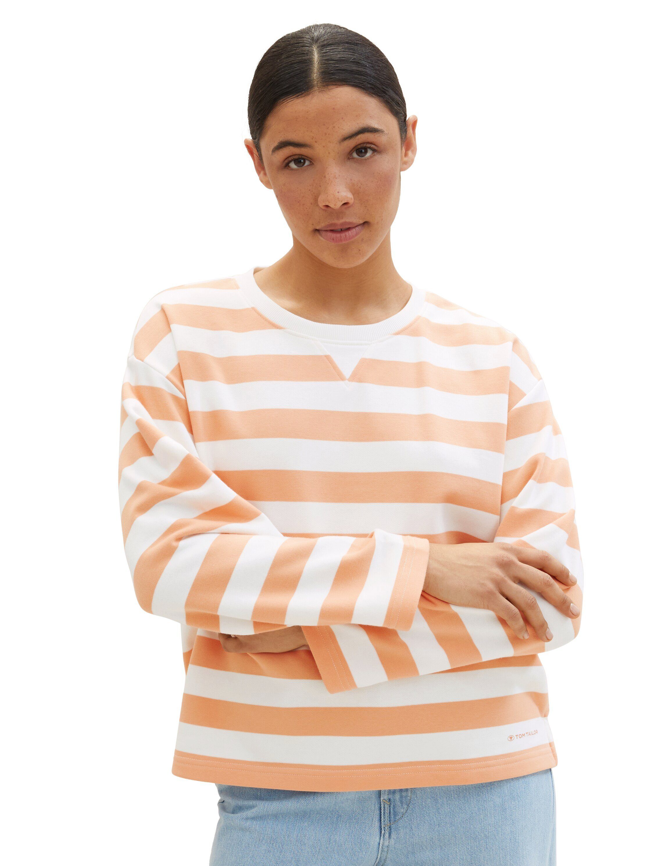 TOM TAILOR Sweatshirt in Streifenoptik günstig online kaufen