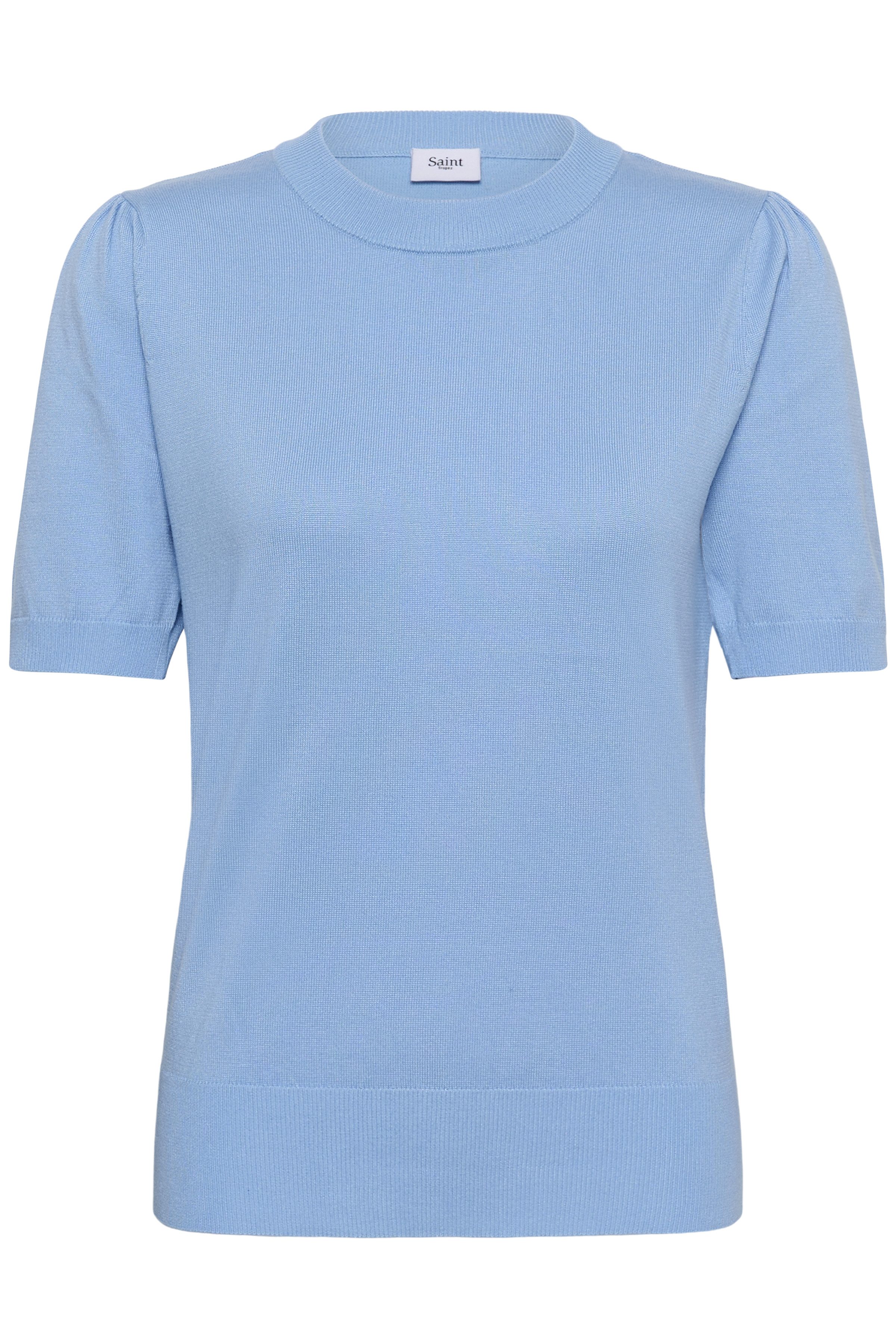 Saint Tropez Kurzarmpullover MilaSZ SS Viskosemischung, Classic fit
