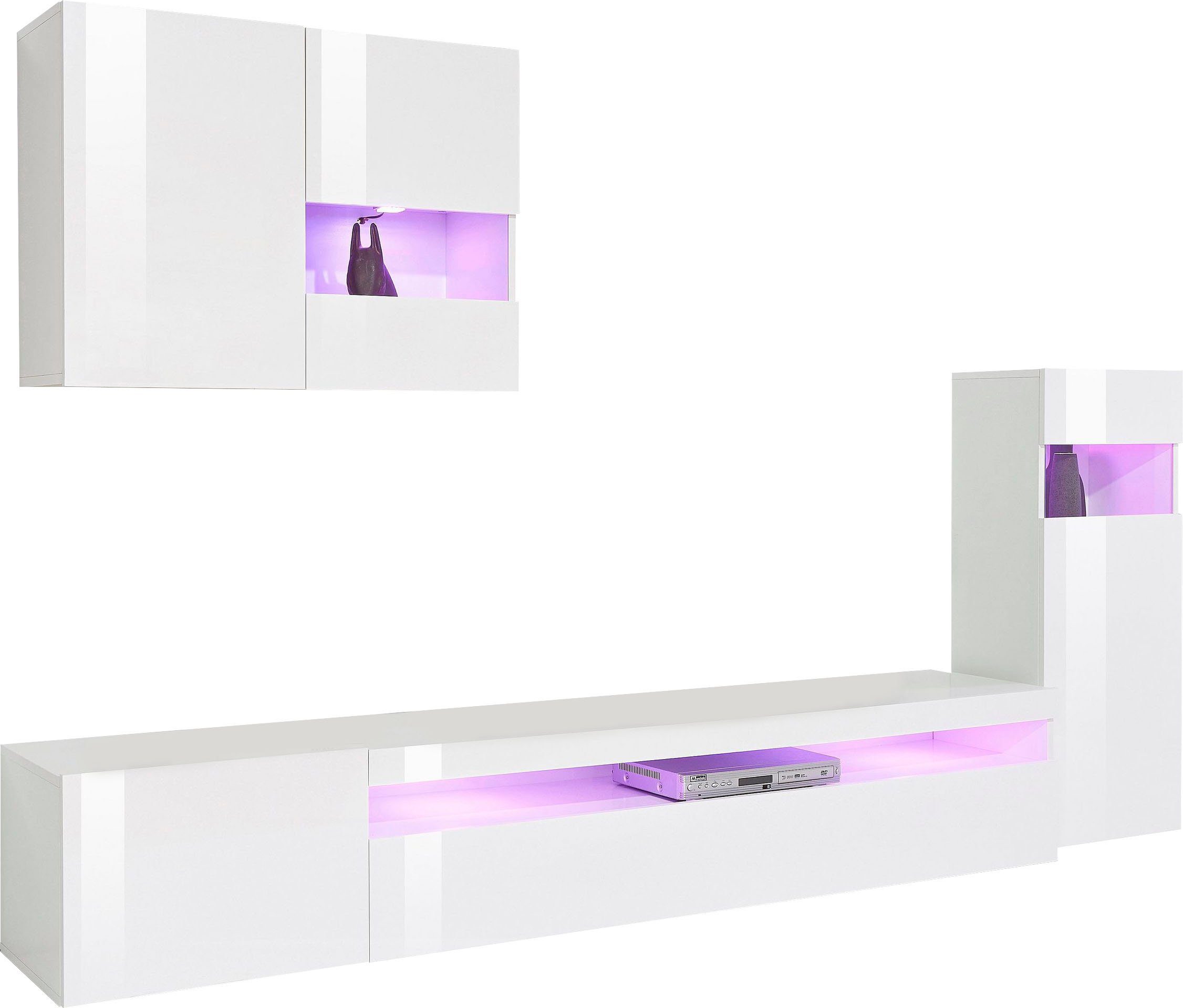 INOSIGN Wohnwand, (Set, 4-St., Set besteht günstig online kaufen