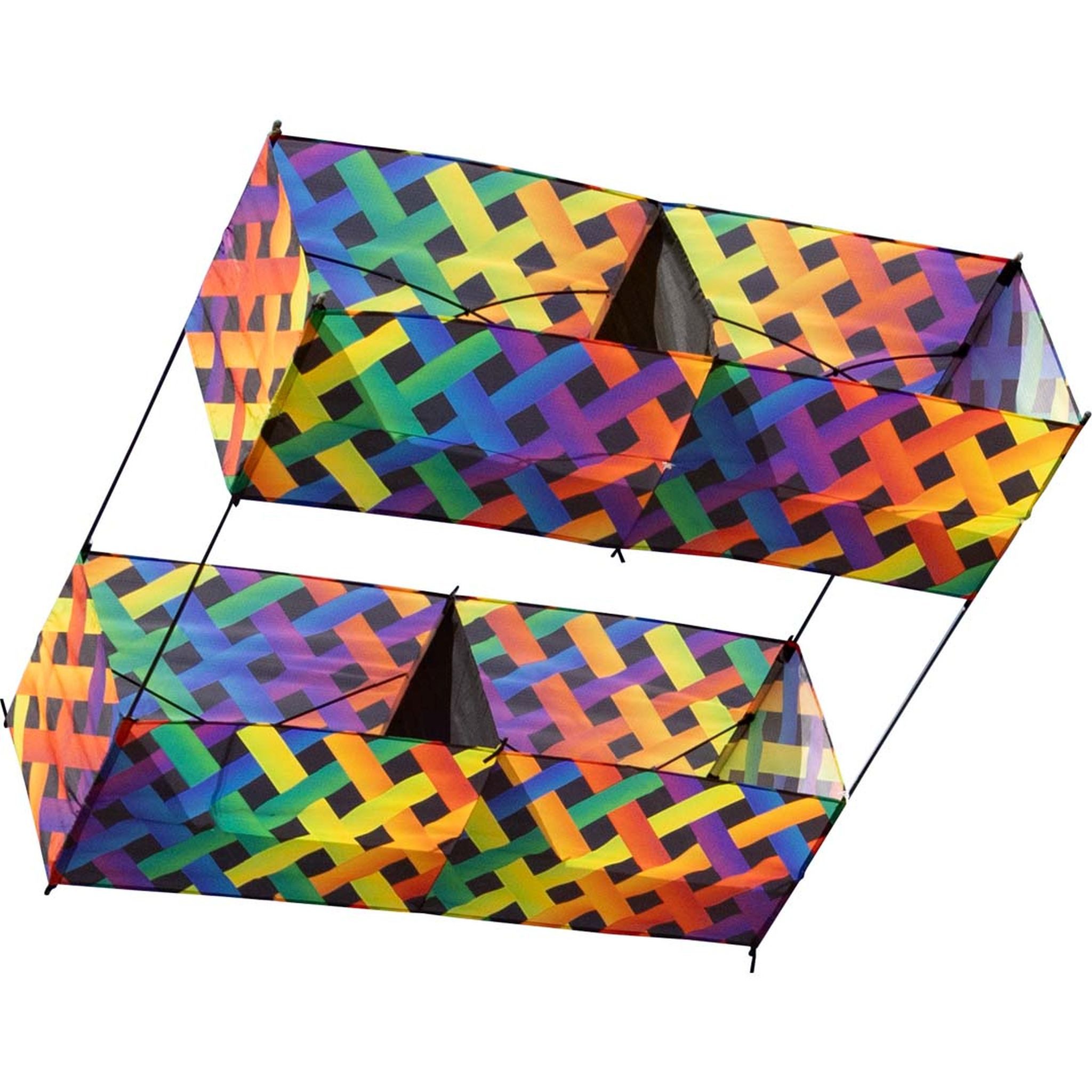 HQ Flug-Drache HQ Einleiner Hargrave BoxKite Rainbow