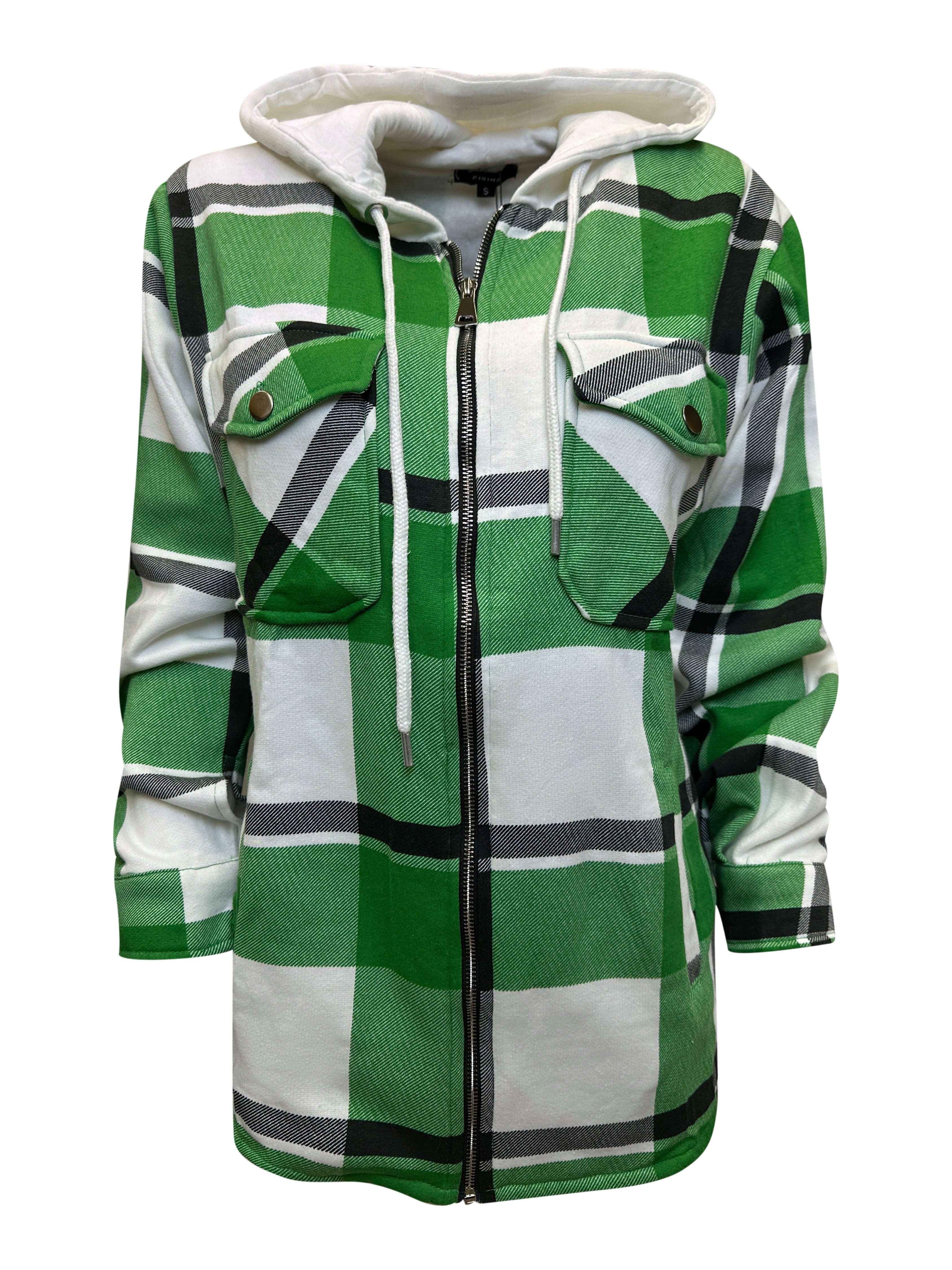 Worldclassca Flanellhemd Worldclassca DAMEN HEMDJACKE KARIERT MIT KAPUZE HO günstig online kaufen