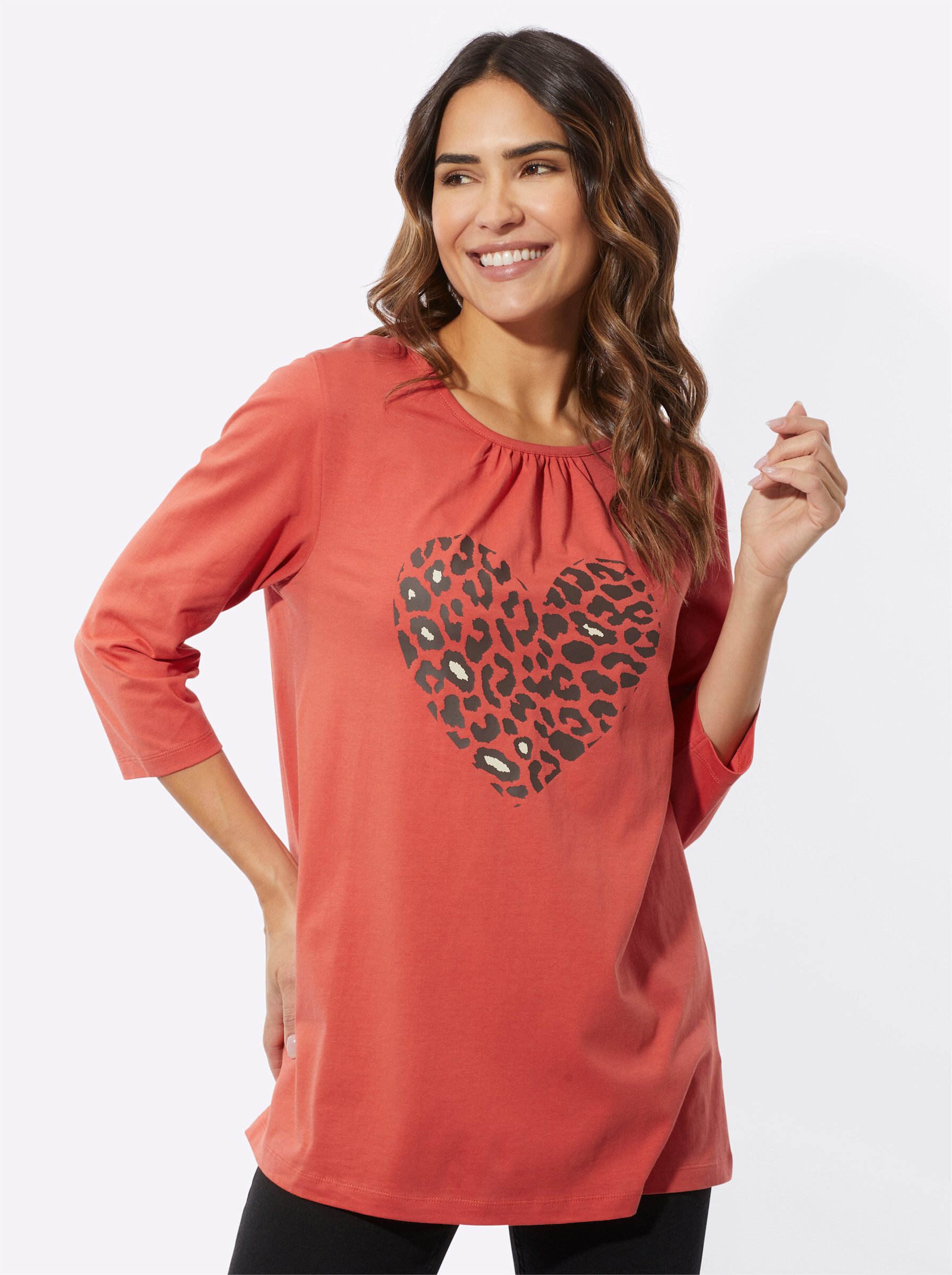 Sieh an! T-Shirt Longshirt . günstig online kaufen