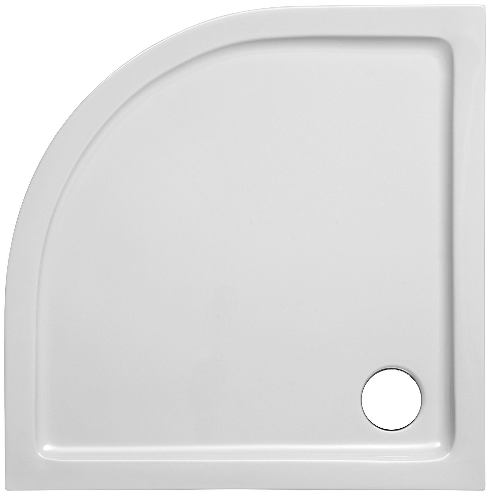 OTTOFOND Duschwanne Set Viertelkreis Duschwanne, Viertelkreis, Сантехникаacryl, 3-St., 900x900/30 mm