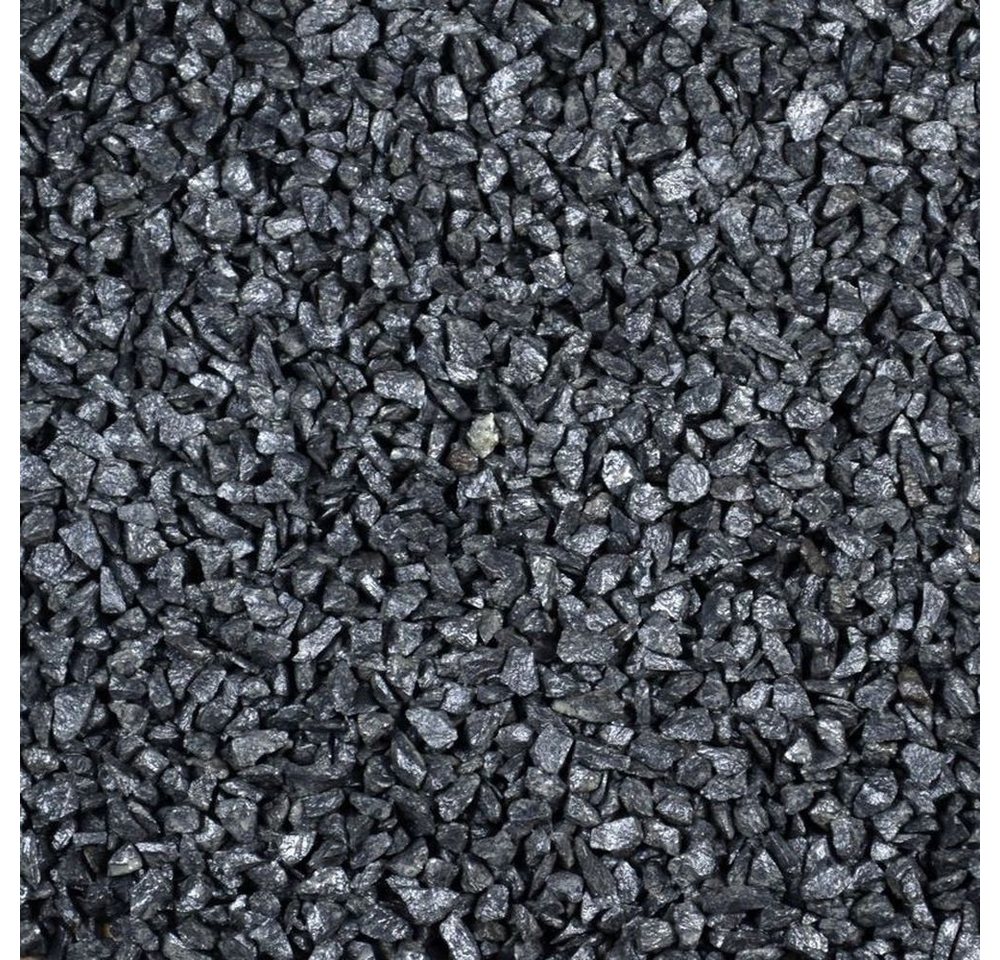GarPet Zierkies Kieselsteine Garten 25kg Zierkies Basalt Anthrazit Aquarium Splitt