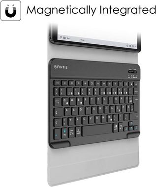 Fintie Tablet-Hülle mit Tastatur für Samsung Galaxy Tab A 10.1 Zoll 2019 SM-T510/T515, mit magnetisch Abnehmbarer drahtloser Deutscher Bluetooth Tastatur