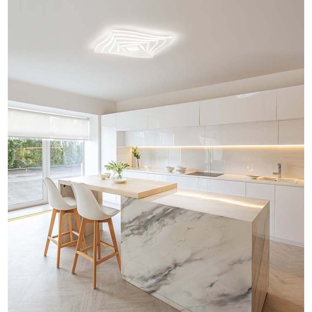 FISCHER & HONSEL LED Deckenleuchte, LED-Leuchtmittel fest verbaut, Kaltweiß, Warmweiß, Neutralweiß, Tageslichtweiß, Farbwechsel, Deckenleuchte Lampe Fernbedienung dimmbar Backlight Wohnzimmerleuchte
