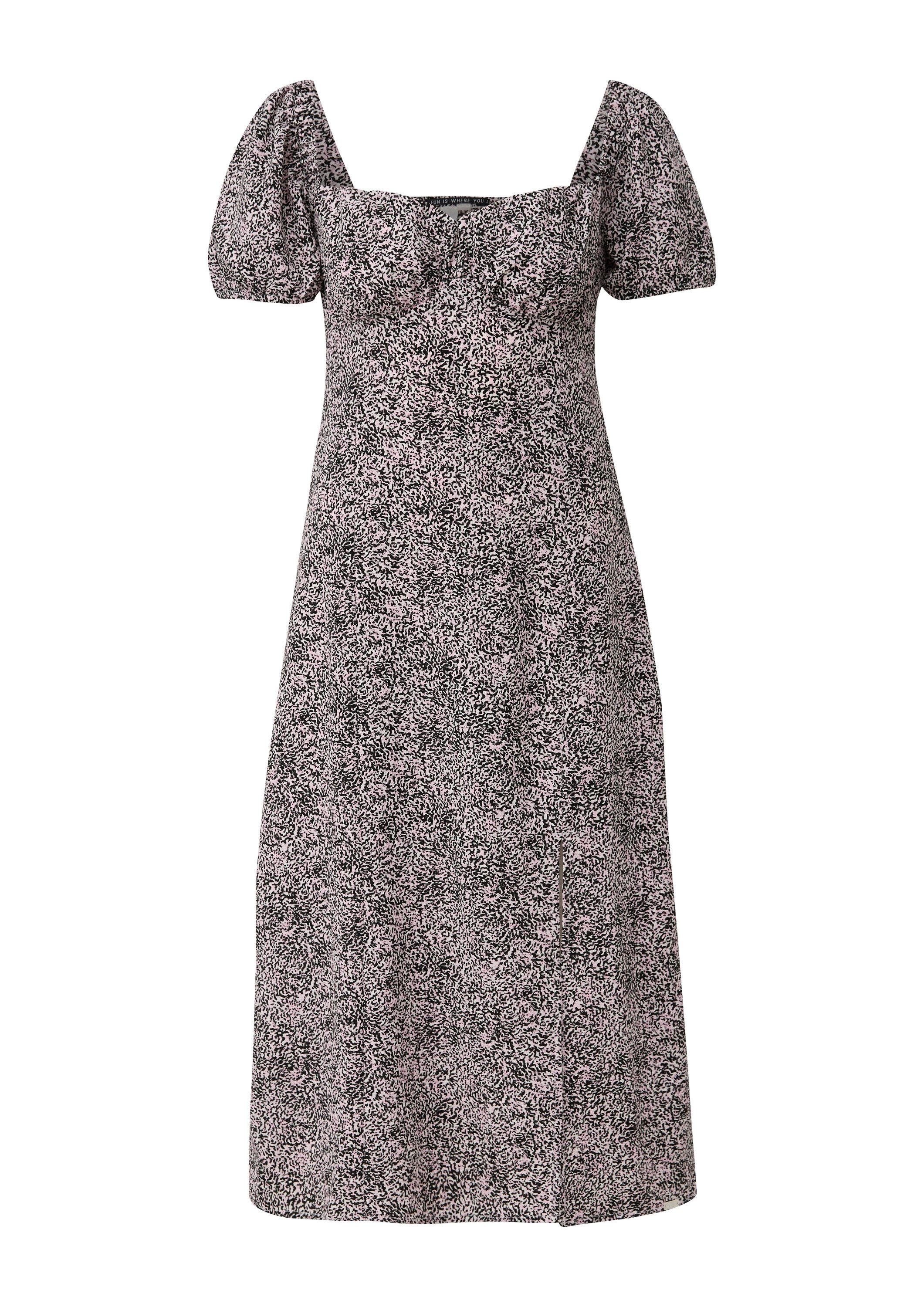 QS Midikleid Kleid Midikleid mit Smok-Detail günstig online kaufen