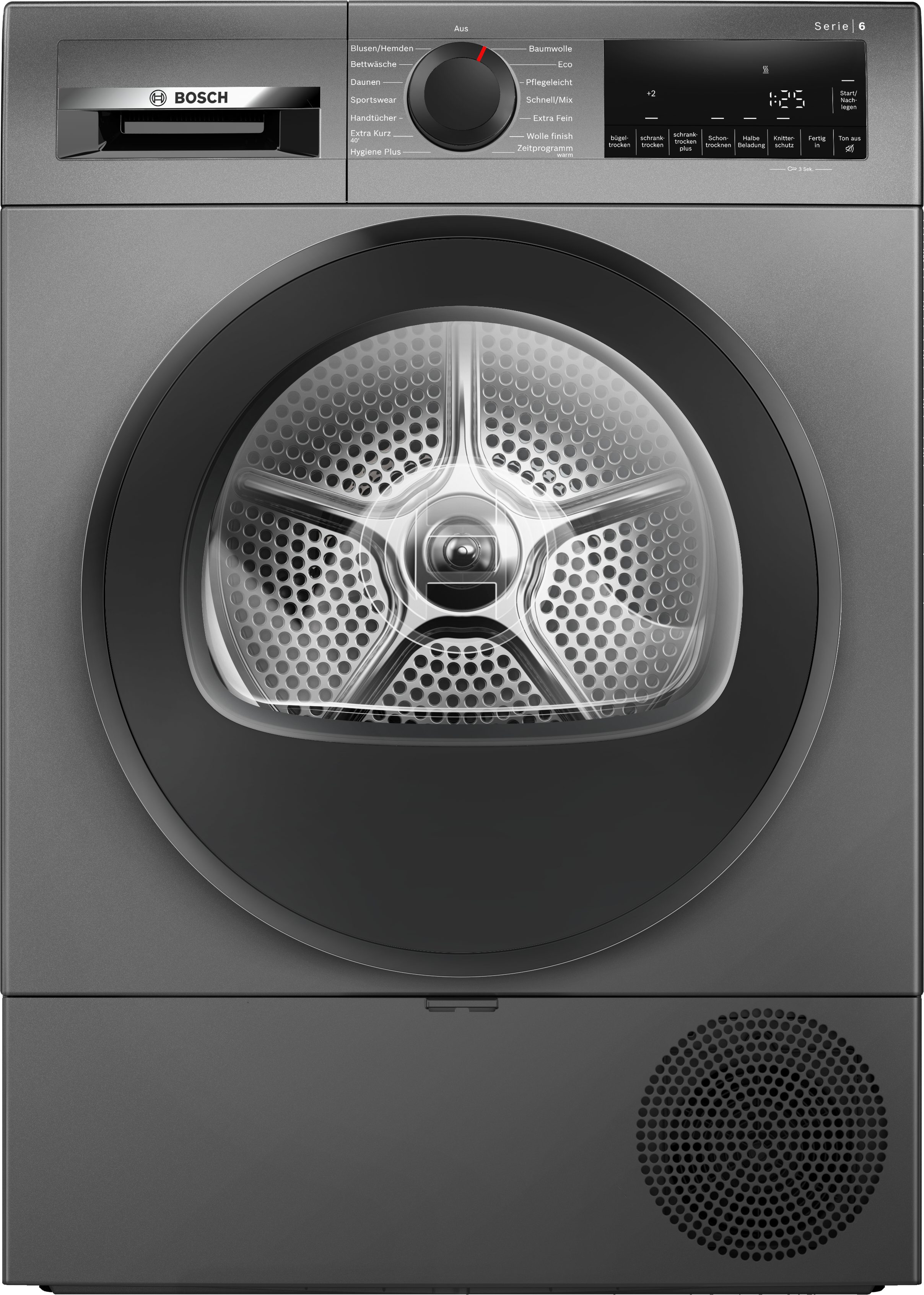 BOSCH Wärmepumpentrockner Serie 6 WQG243DR10, Einfache Reinigung dank Easy Clean Filter, Bettwäscheprogramm