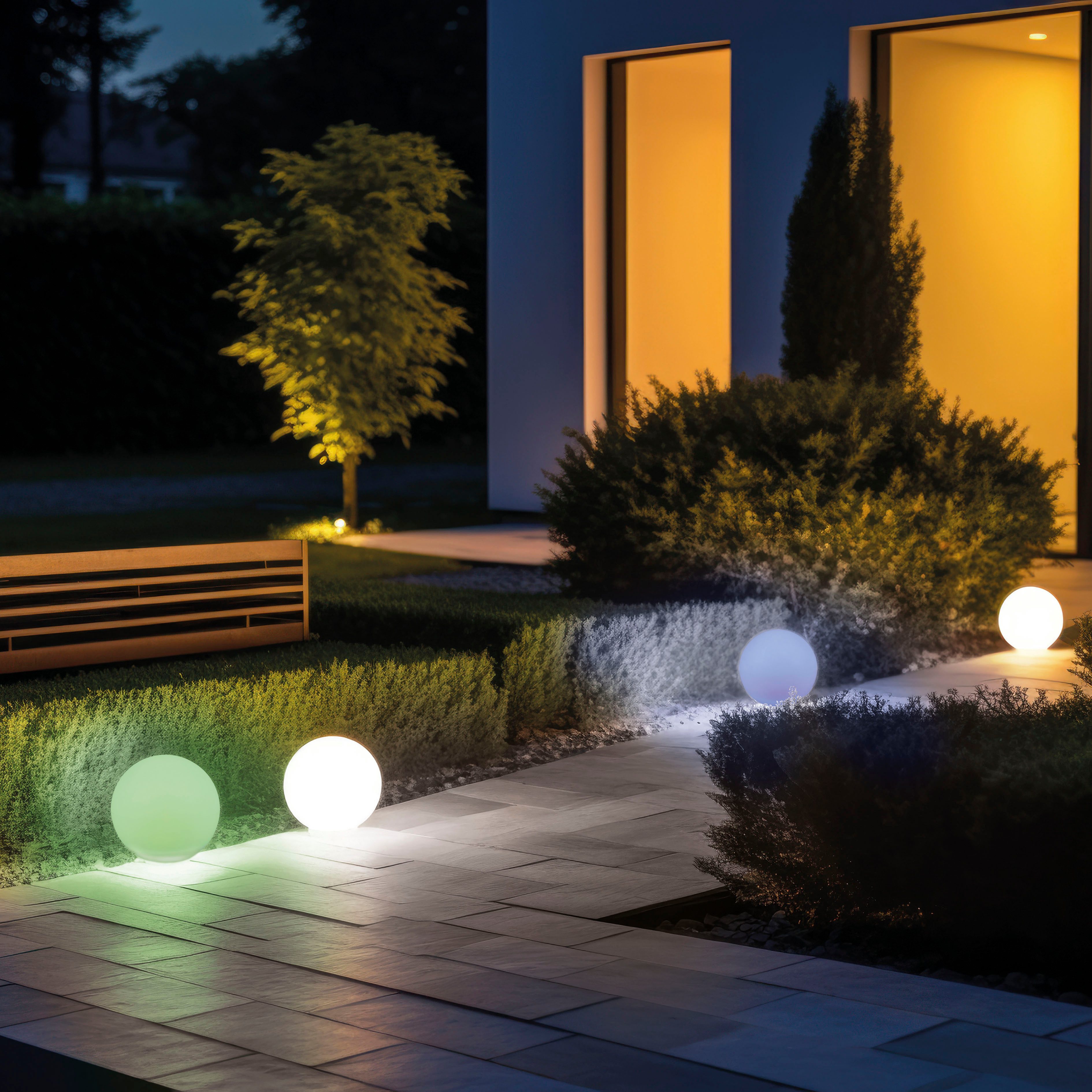 Reality Leuchten LED Solarleuchte MELO, Kugel günstig online kaufen