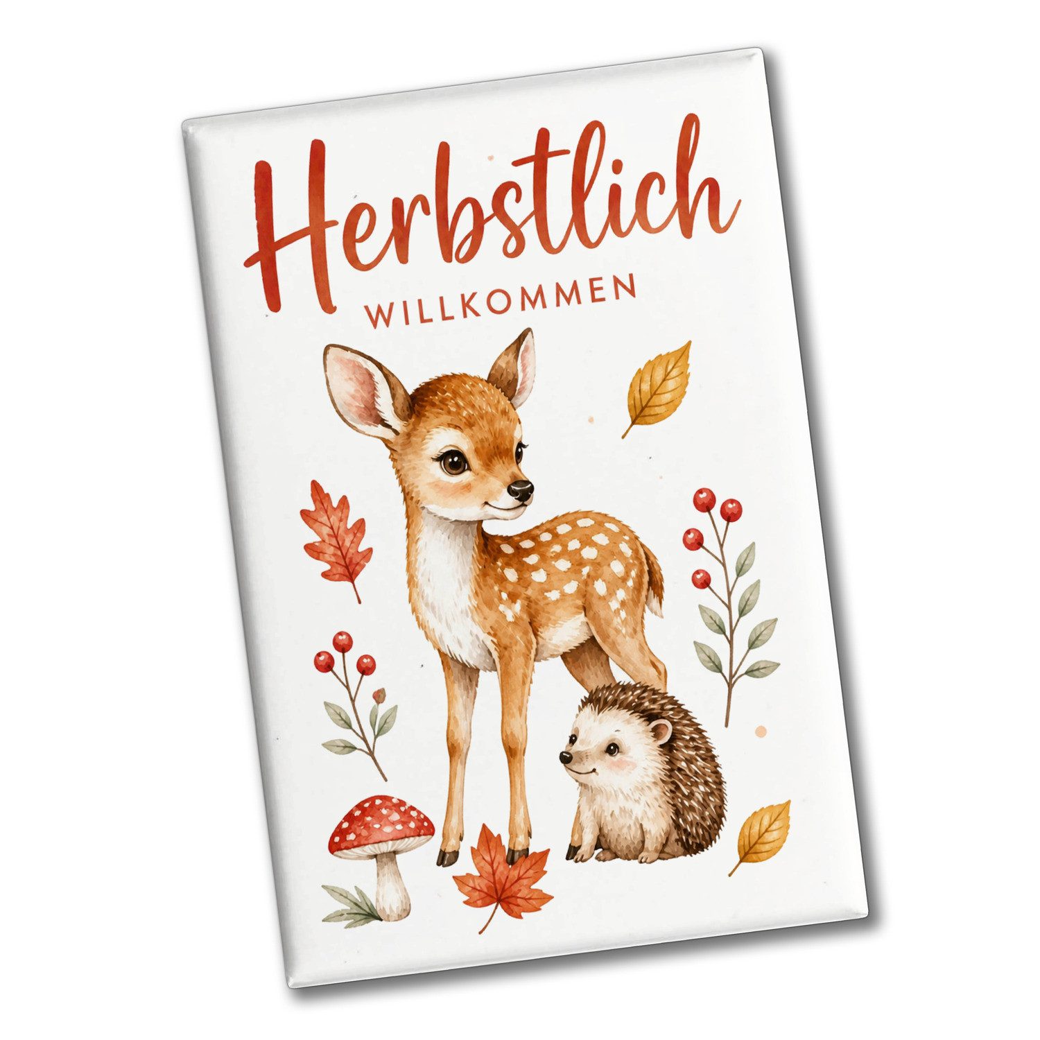 speecheese Magnet Souvenir Magnet Herbstlich Kühlschrankmagnet mit Herbstmotiv Spruch: