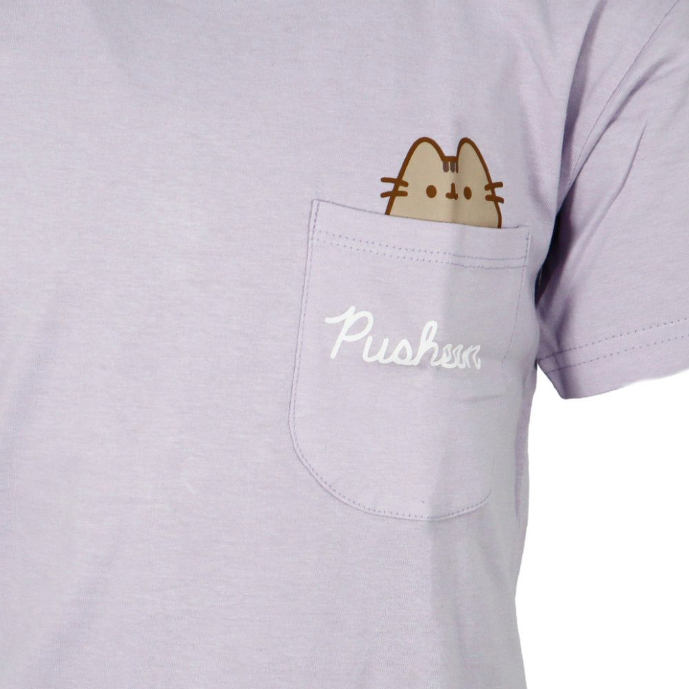 Pusheen Print-Shirt Pusheen The Cat die Katze Mädchen kurzarm T-Shirt Shirt 100% Baumwolle, Gr. 134 bis 152