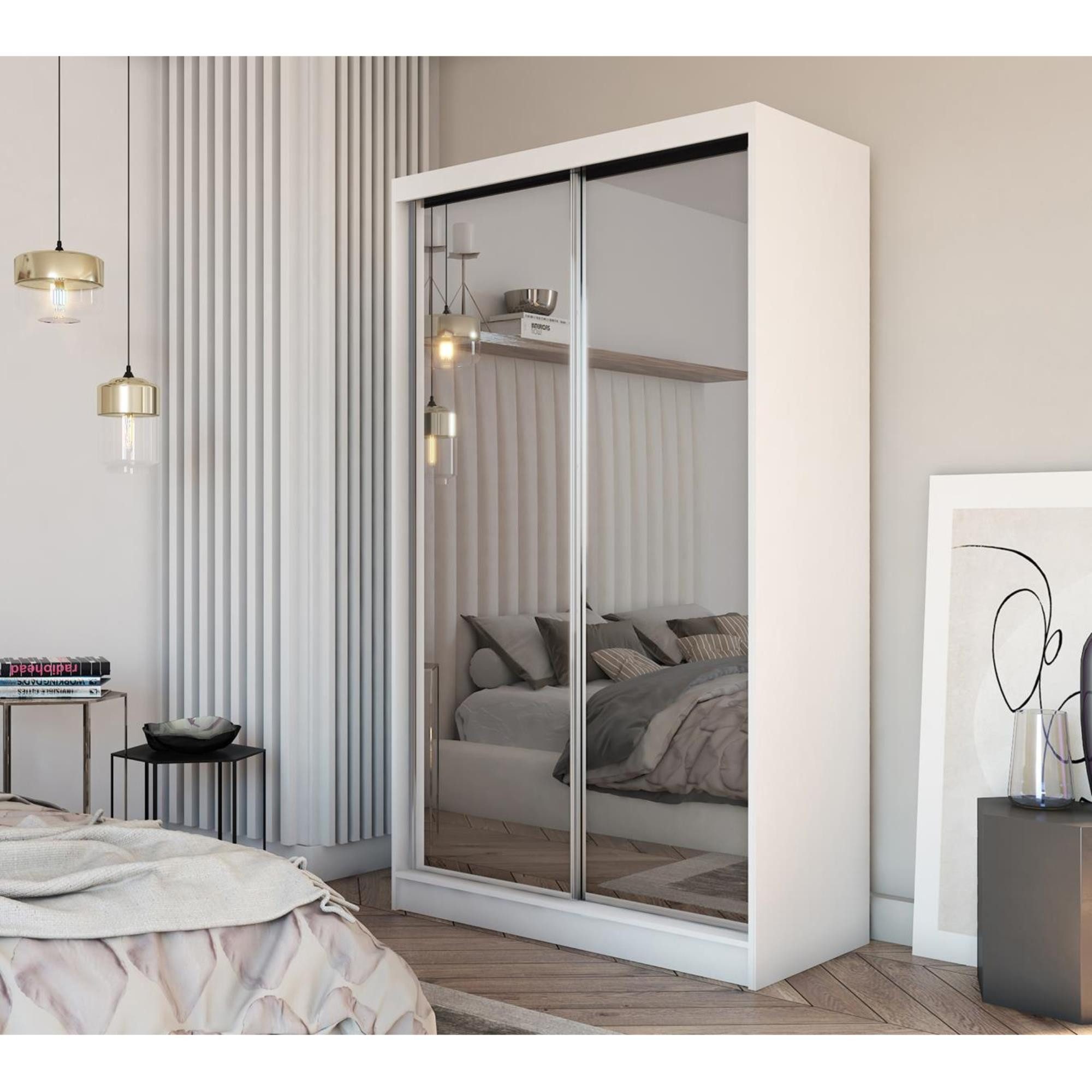 Beautysofa Schiebetürenschrank Doroti (modernes Garderobeschrank, 120, günstig online kaufen