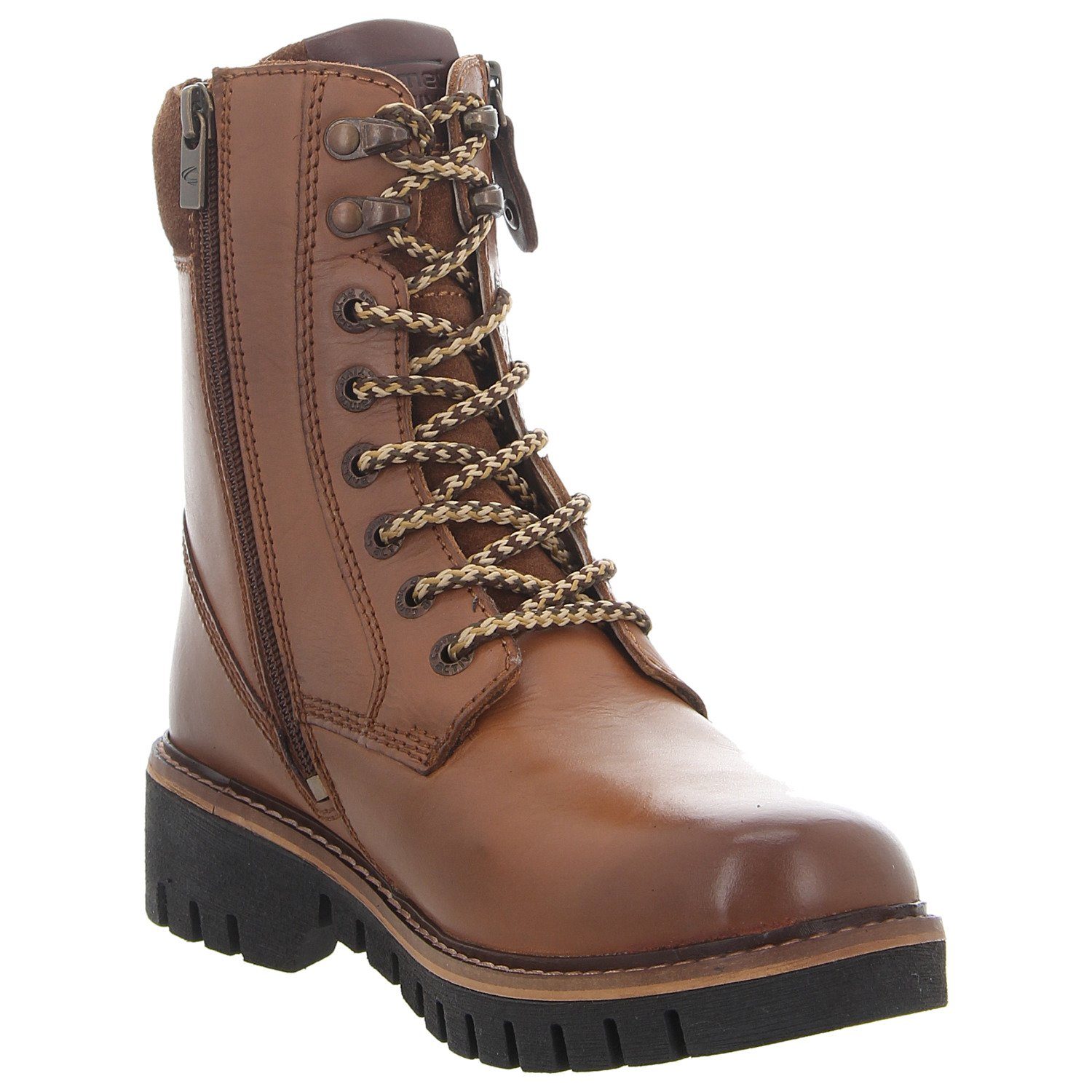 camel active Schnürstiefelette 470 cognac