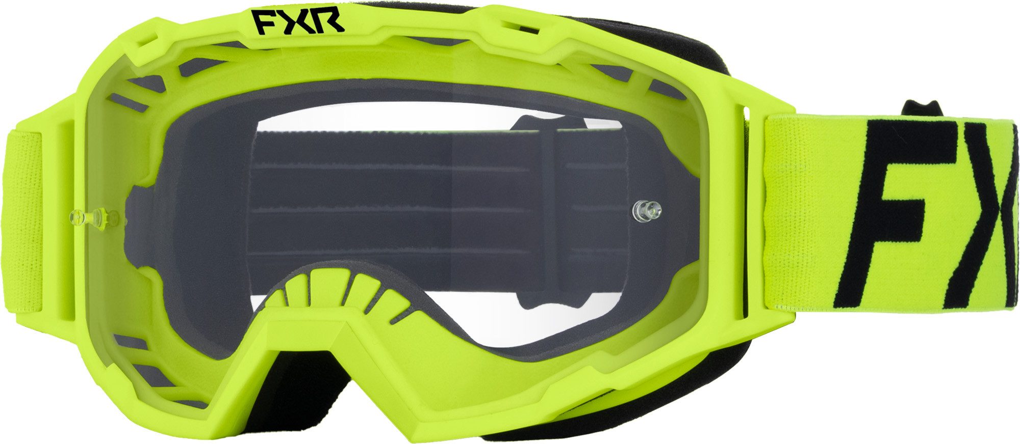 FXR Motorradbrille Maverick Prime Logo Motocross Brille, Antifog,Mit Band,Mit Logo auf dem Band