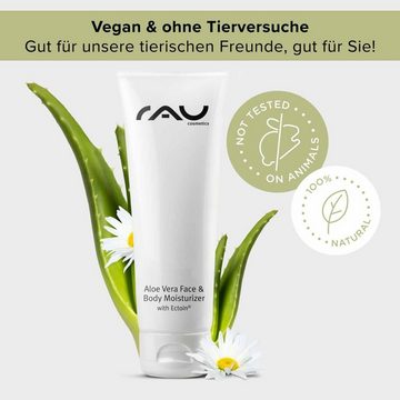 RAU Cosmetics Tagescreme Aloe Vera Face & Body Moisturizer mit Ectoin - für trockene Haut