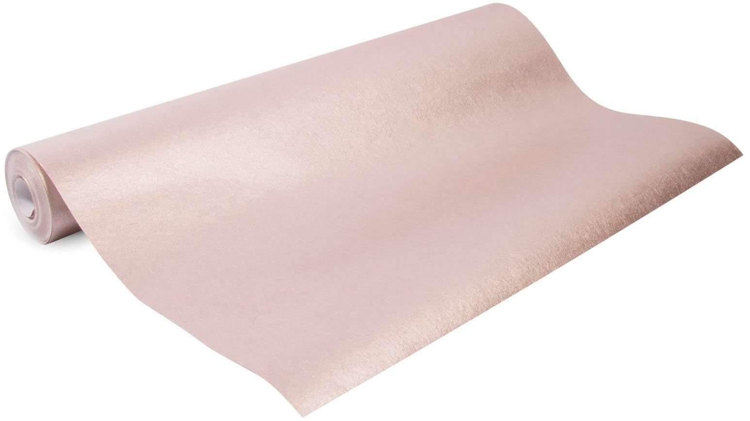Superfresco Easy Vliestapete Luxus Uni, uni, (1 St), Rose Gold - 10m x 52cm