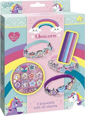 totum Bastel-Armband Unicorn Charm-Armbänder Bastel-Set: Unicorn