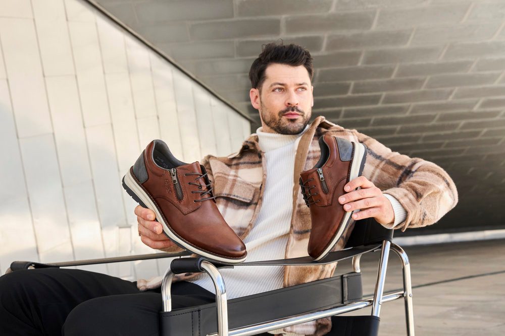 Rieker Schnürschuh Festtagsschuh, Halbschuh, Business-Schnürer mit weicher günstig online kaufen