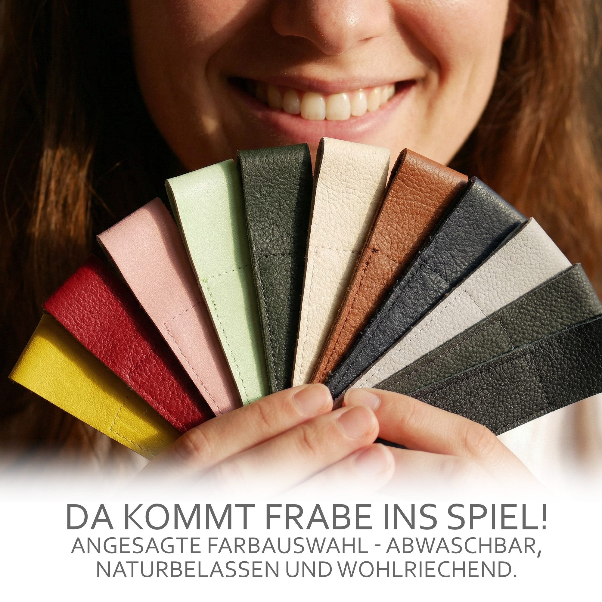 BambiniWelt by Rafael K. Leder Schrittgurt kompatibel mit Stokke Tripp Trapp Hochstuhl-Gurt, Echtleder, Öko-Leder, abwaschbar - naturbelassen - wohlriechend