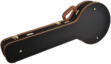 Steinbach Gitarrentasche Banjokoffer für 4-Saiter mattschwarzer Nylonbezug