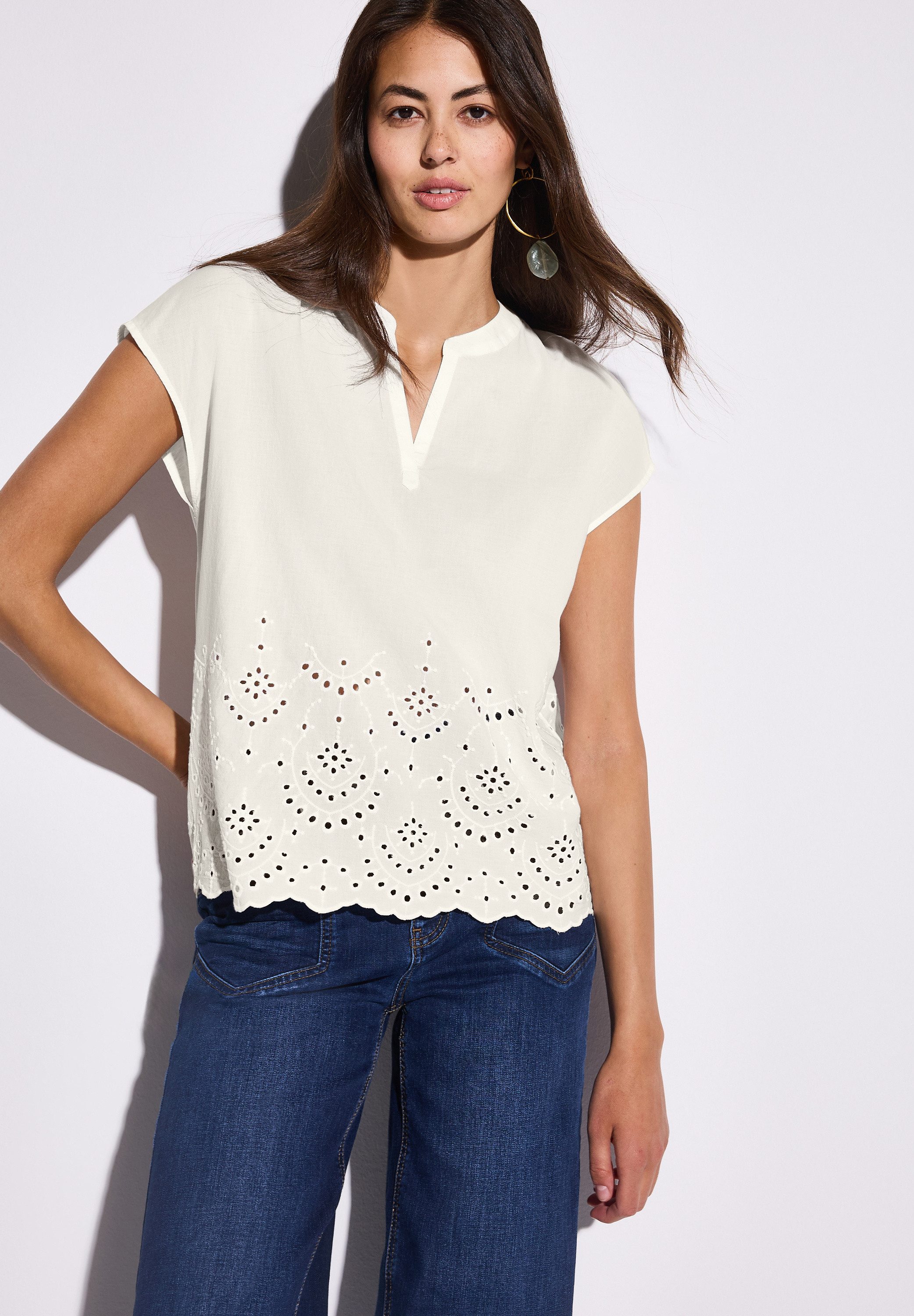 STREET ONE Shirtbluse aus reiner Baumwolle
