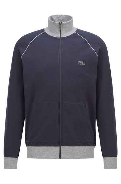 Boss Sweatjacke »Regular-Fit Loungewear-Jacke aus elastischer Baumwolle« (1-tlg)