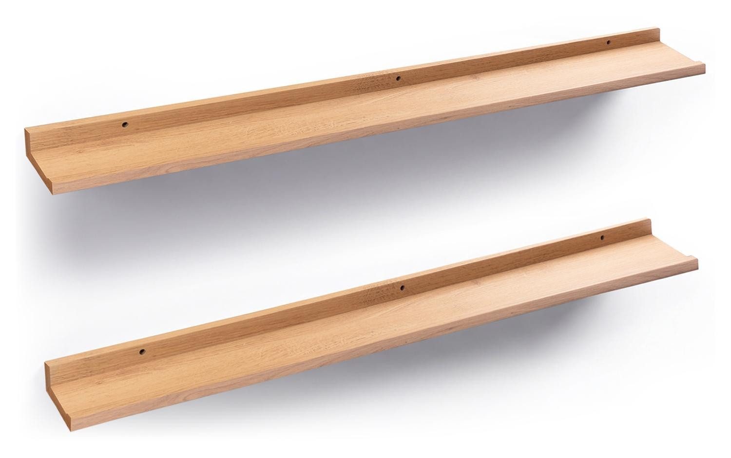 Home4You Wandregal Bilderleisten 2er Set, Spar-Set