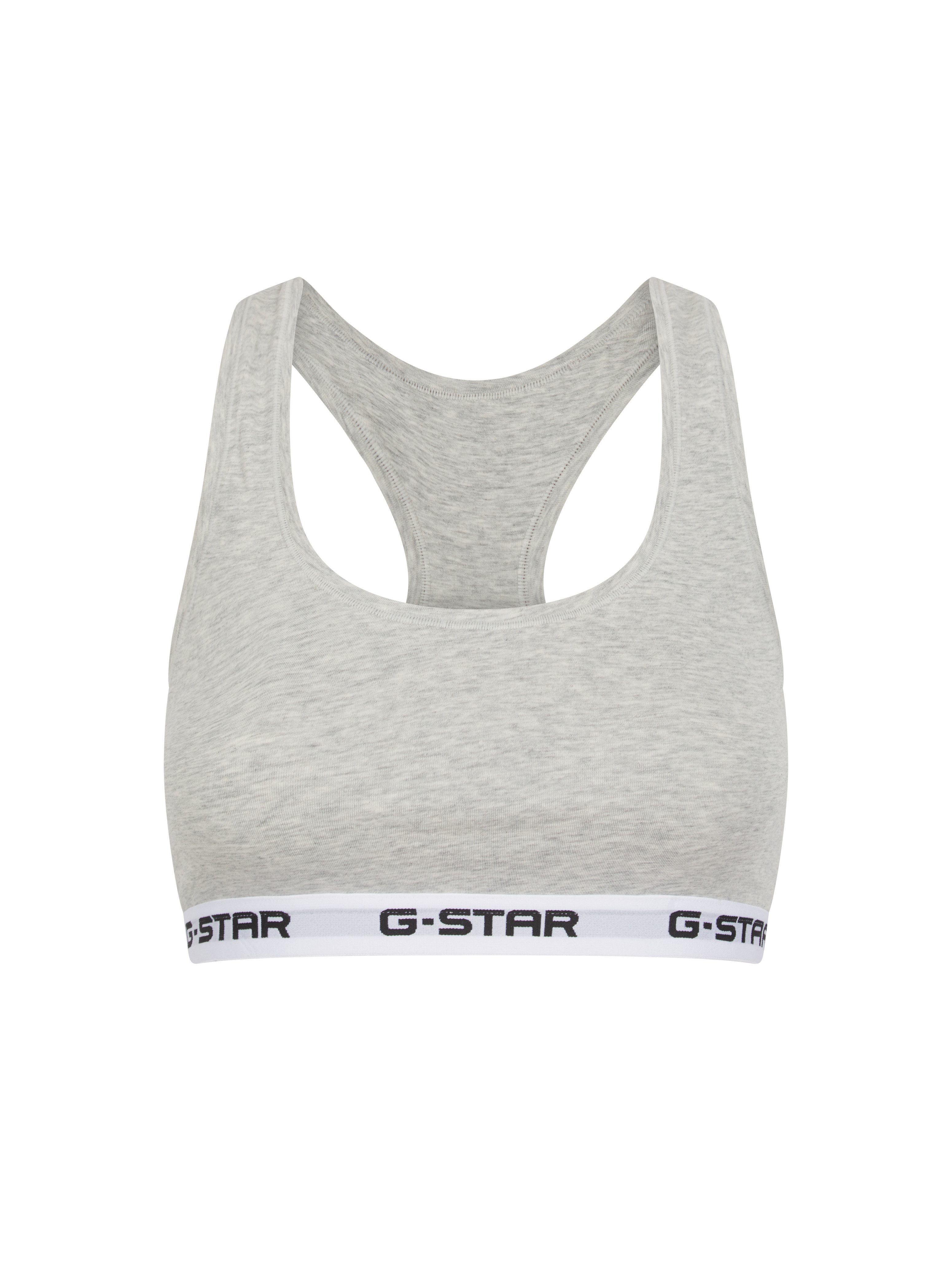 G-STAR Bralette CARNELIAN, BRAS 2 PACK RACERBACK (Packung, 2-tlg) mit Logo-Saum