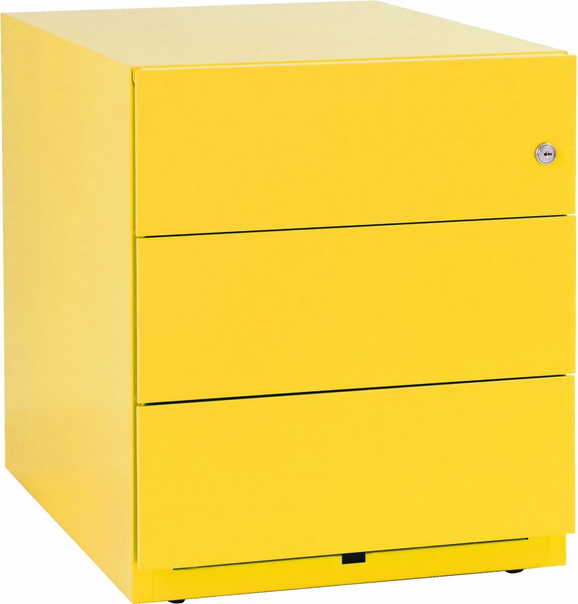 Bisley Rollcontainer Note Rollcontainer, in Zinkgelb - Maße: H 50 x B 42 x T 57 cm