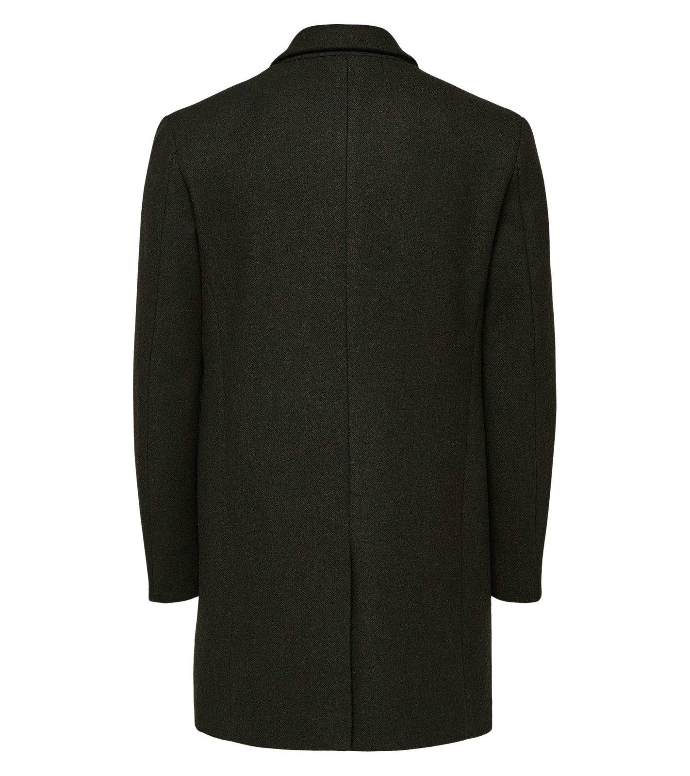 SELECTED HOMME Wintermantel »SELECTED HOMME Herren Business-Mantel  stilvoller Woll-Mantel aus recycelter Wolle Herbst-Jacke Dunkel-Grün«  online kaufen | OTTO
