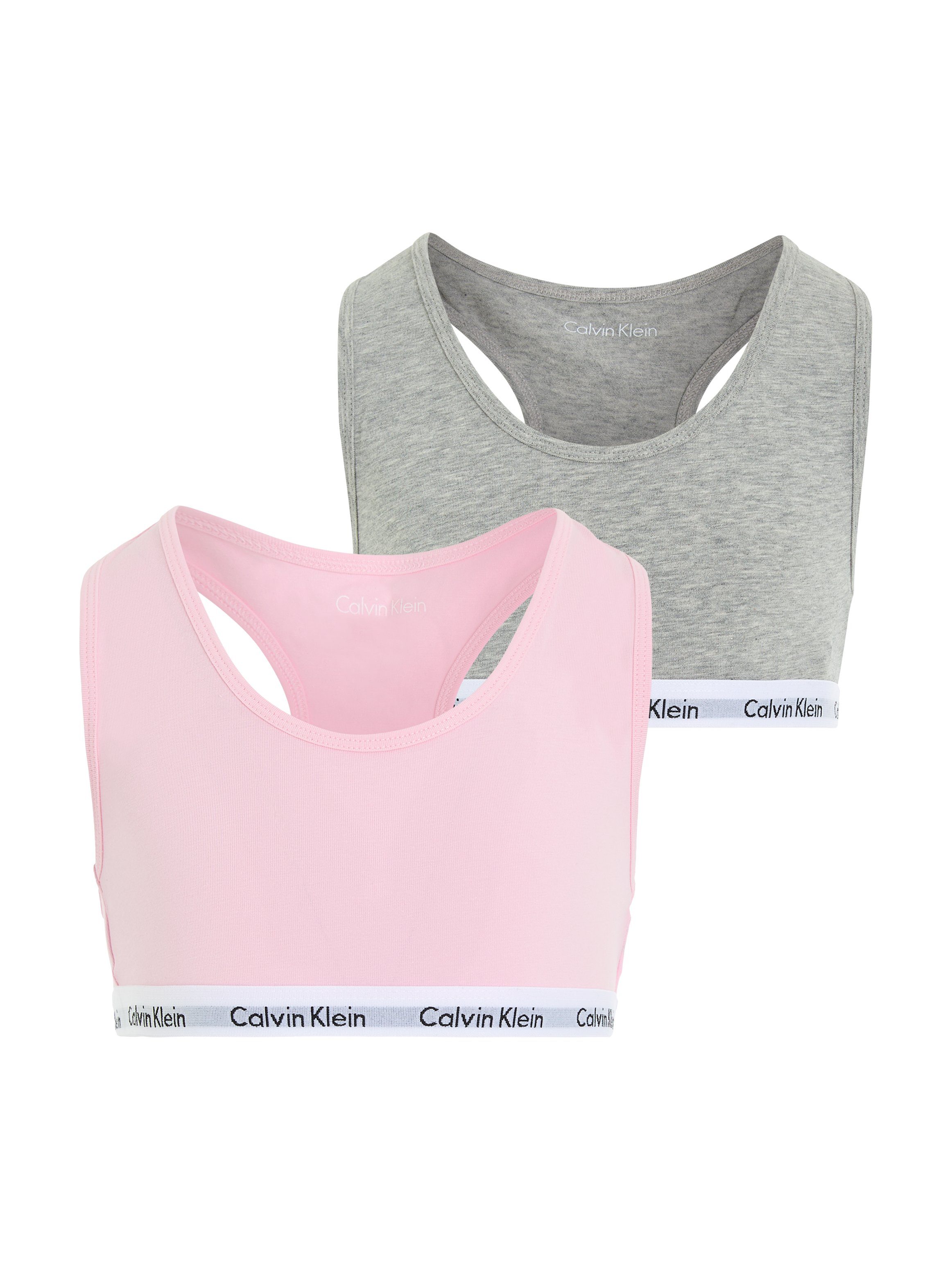 Mädchen mit Bustier Stück) - Klein (2 Calvin Logobund Underwear