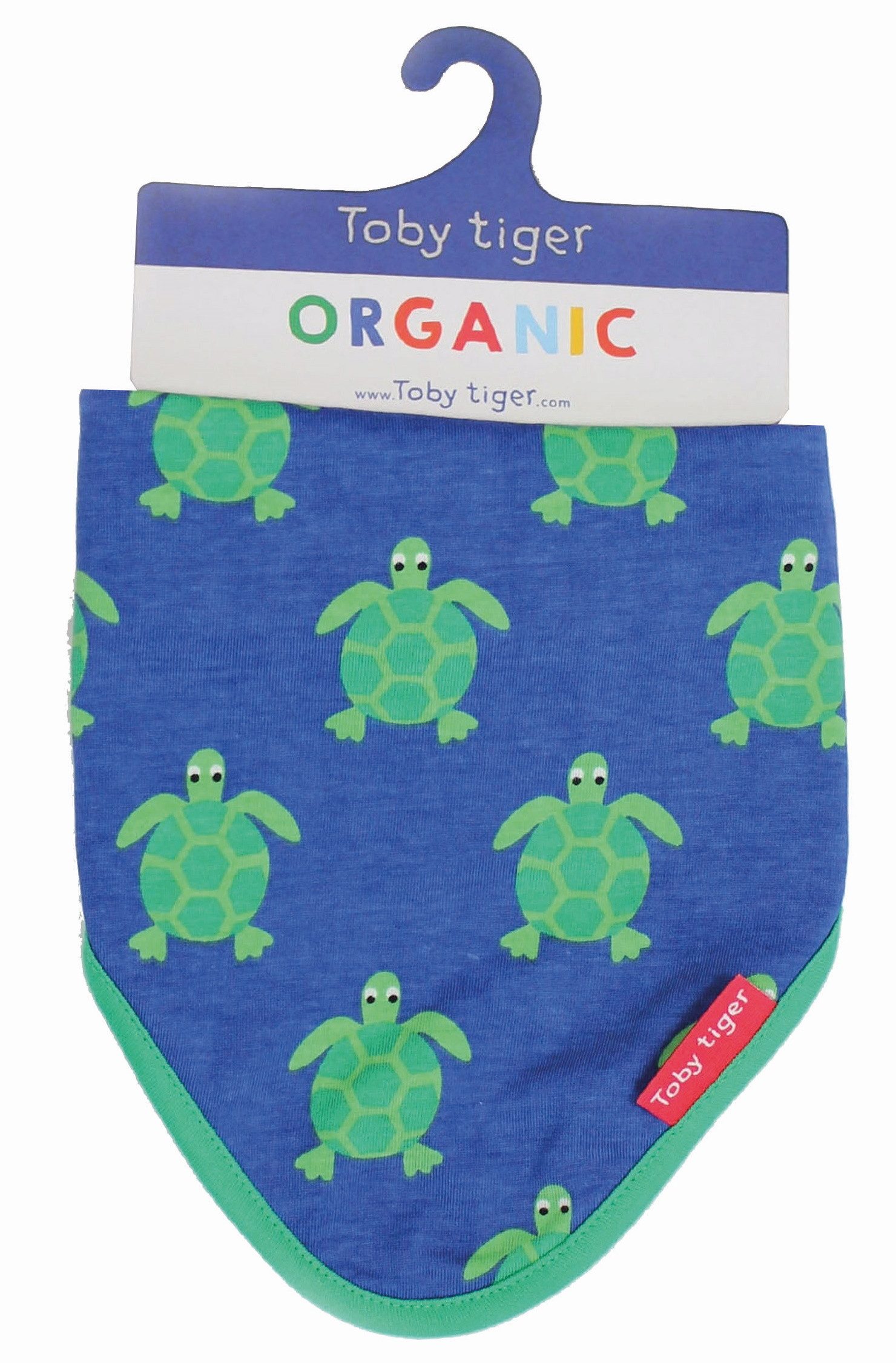 Toby Tiger Dreieckstuch Dreieckstuch mit Schildkröten Print