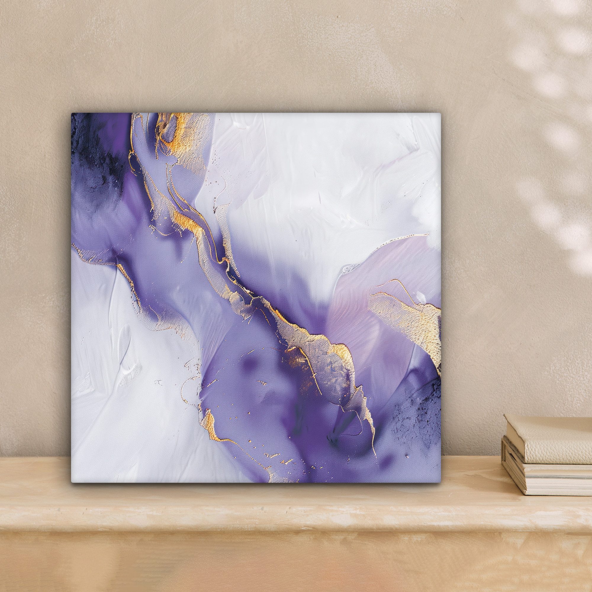 OneMillionCanvasses® Leinwandbild Lila - Modern - günstig online kaufen