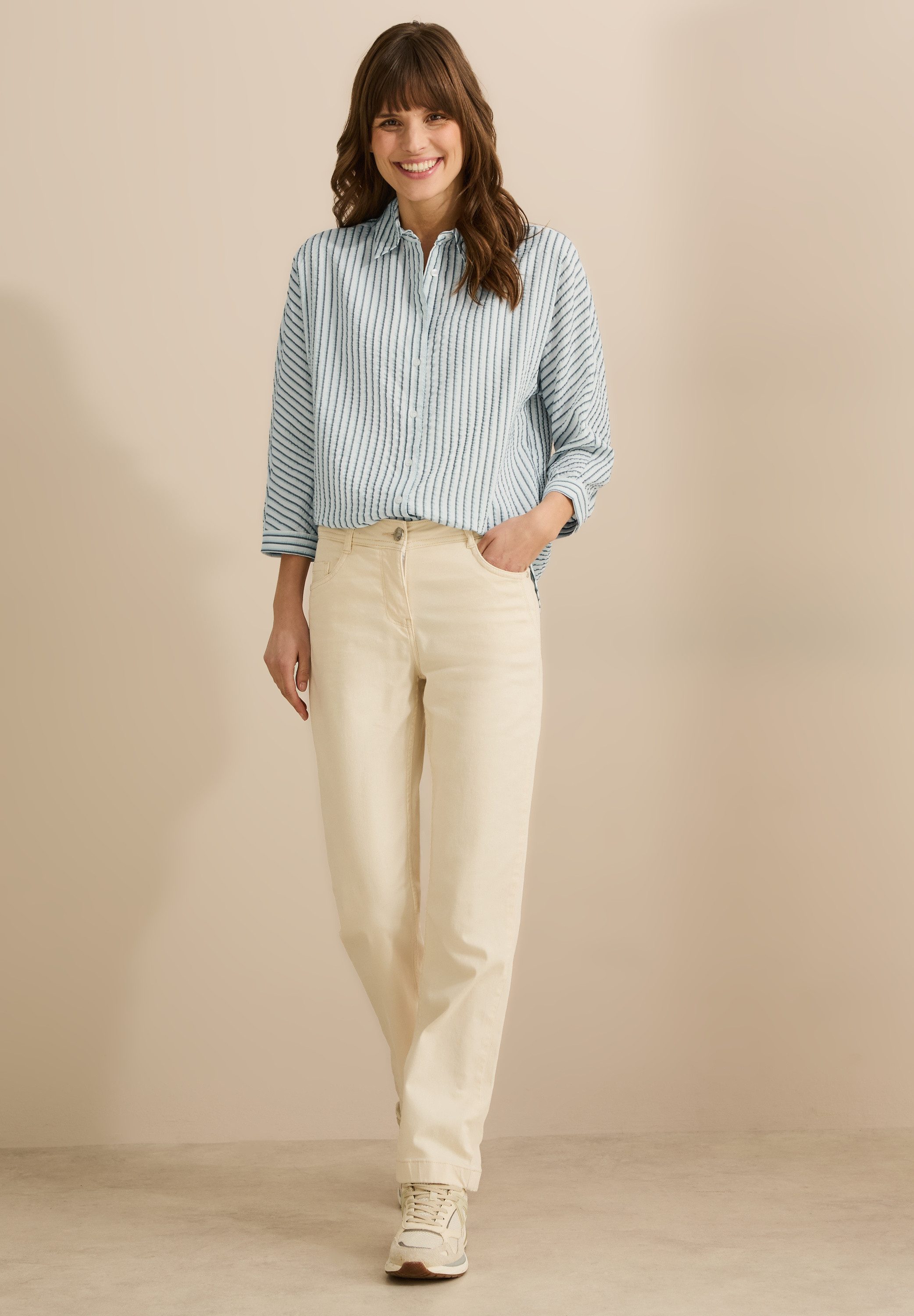 CECIL Hemdbluse mit 3/4 Ärmeln