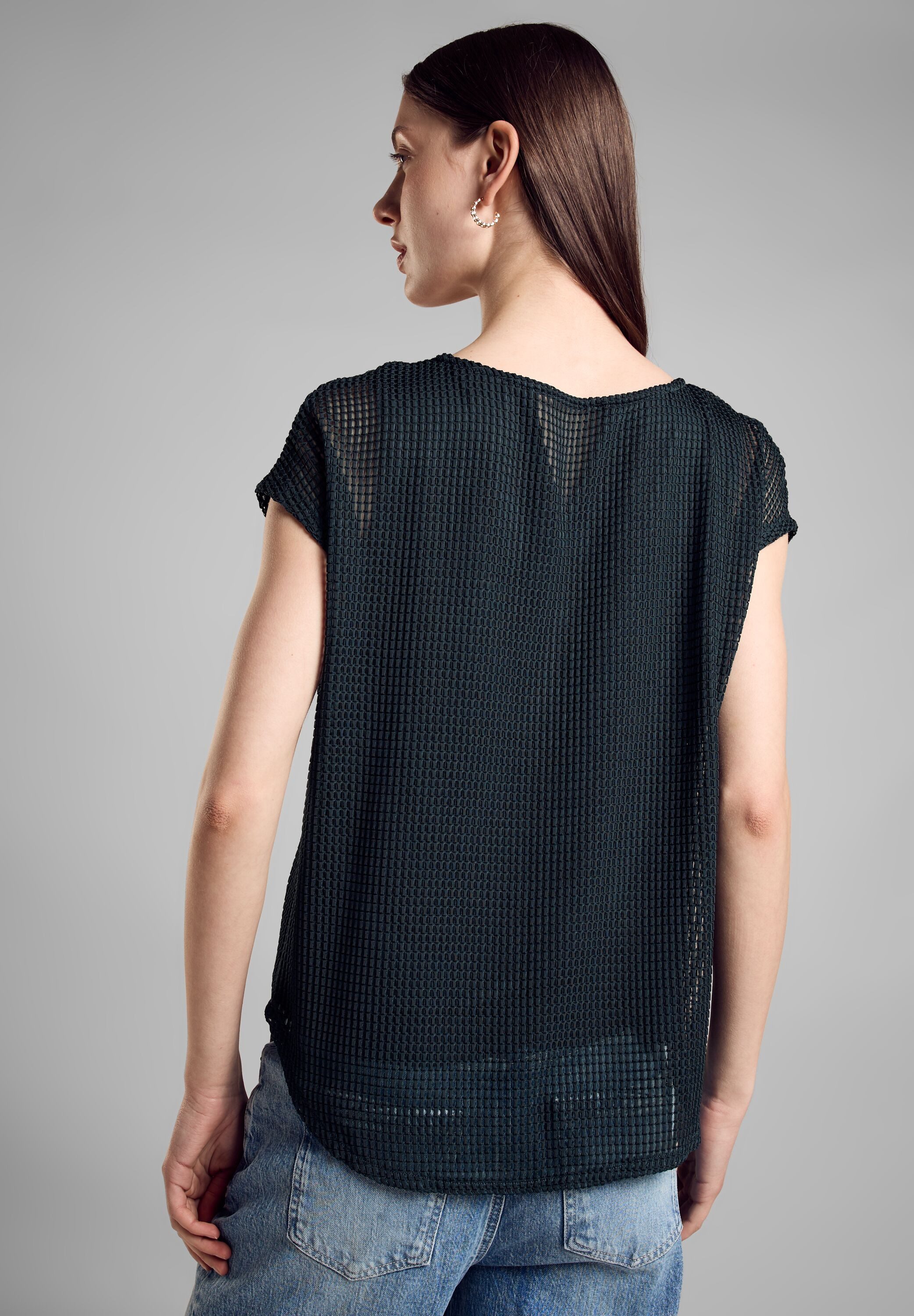 STREET ONE 2-in-1-Shirt mit Mesh Struktur günstig online kaufen