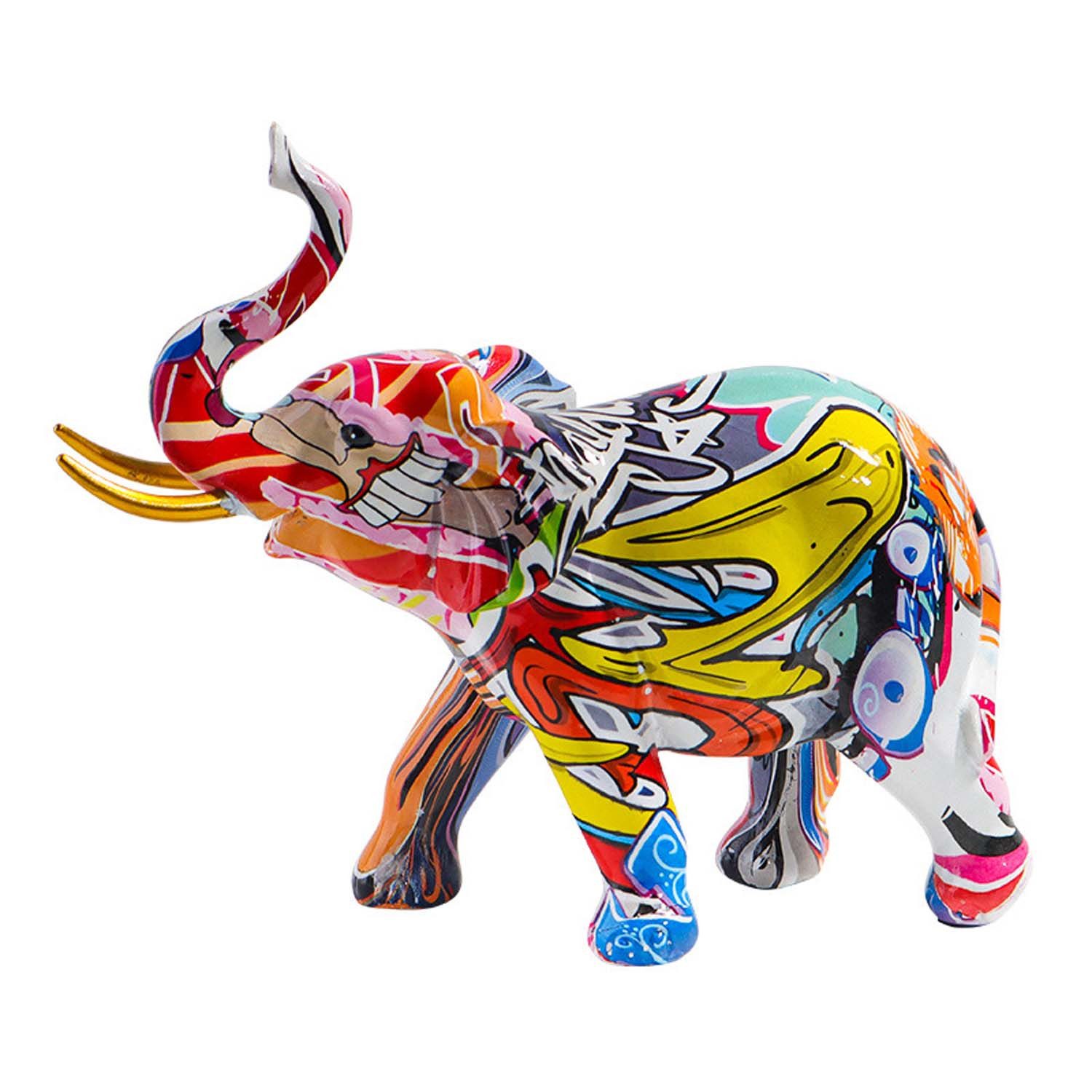 trends for living Tierfigur Moderne Skulptur Dekofigur,Elefanten Statue 24 X 20 cm Elefant Figur (1 St)