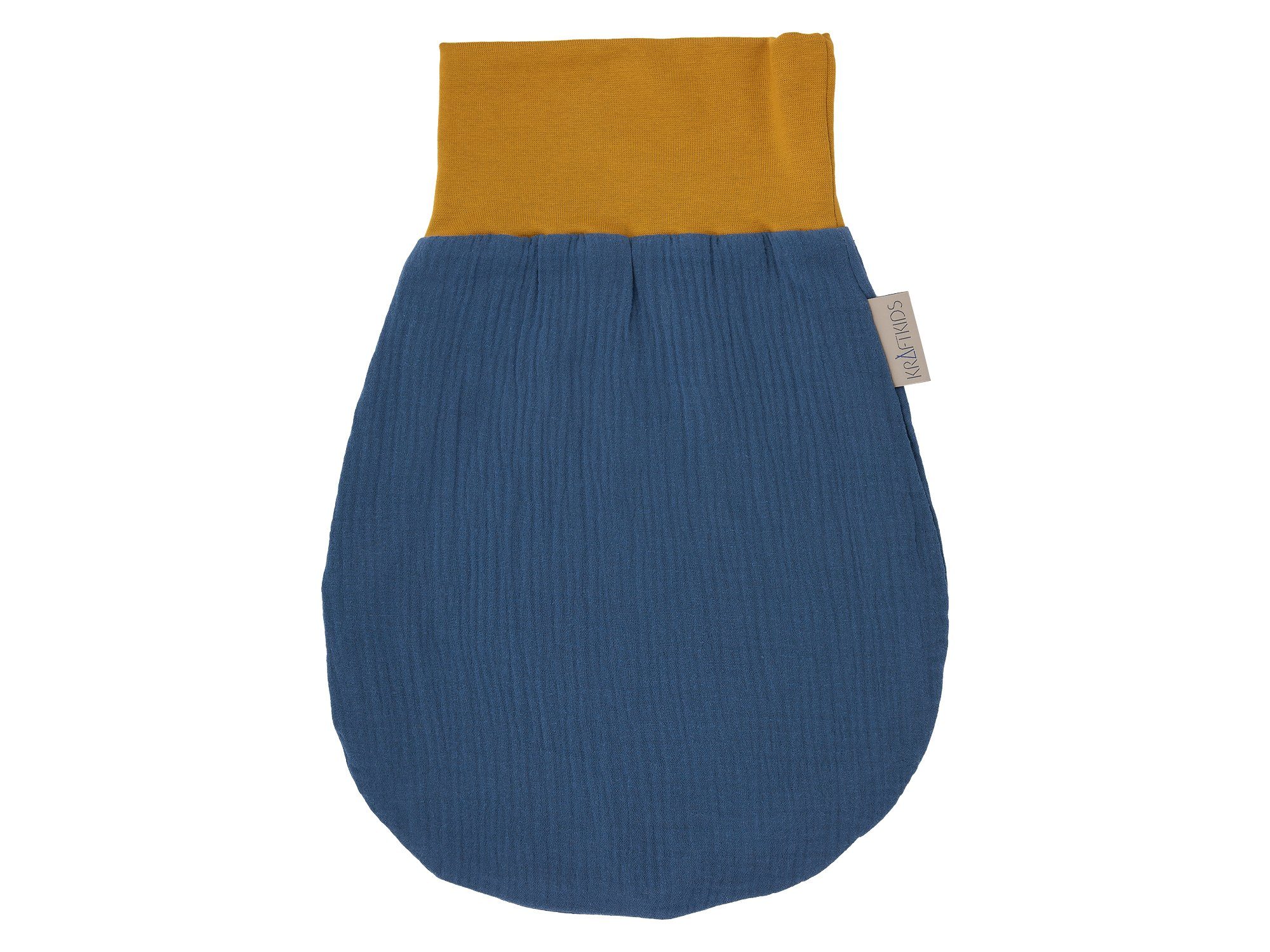 Stoff, 100% Musselin warmer blau, Fleece hochwärtiger KraftKids Herbst/Winter-Variante, Babyschlafsack Baumwolle, Innen