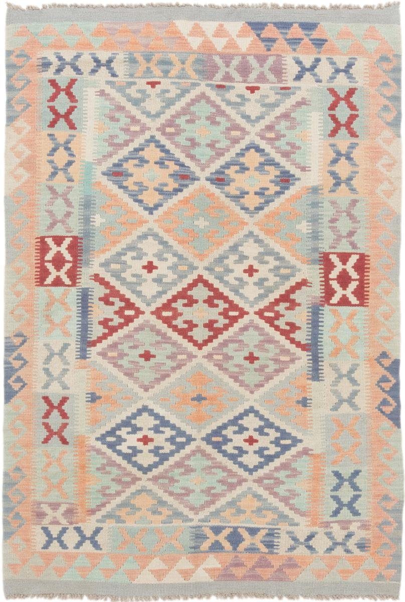 Orientteppich Kelim Afghan 107x156 Handgewebter Orientteppich, Nain Trading, rechteckig, Höhe: 3 mm
