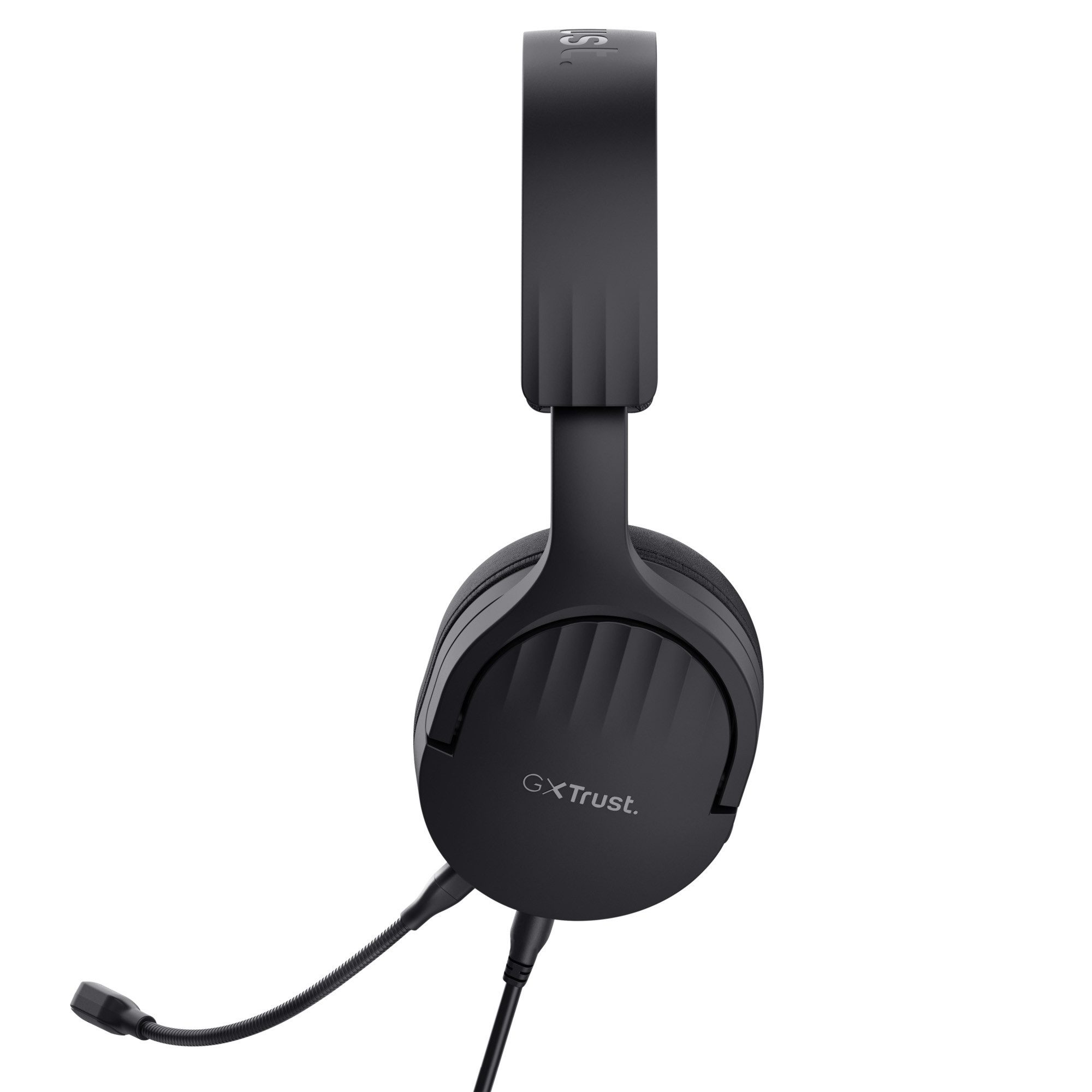Trust Trust GXT489 FAYZO Gaming Headset PC Laptop Konsolen Gaming-Headset (Abnehmbares Noise-Cancelling-Boom-Mikrofon I Lautstärkeregler & Mikrofon-Mute am Ohrhörer I Drehbare Ohrmuscheln, gepolsterter Kopfbügel, weiche Ohrpolster I Kabelgebundenes Gaming-Headset für PC, Laptop und Konsolen I 1,2 m Kabellänge + 1 m Verlängerungskabel)