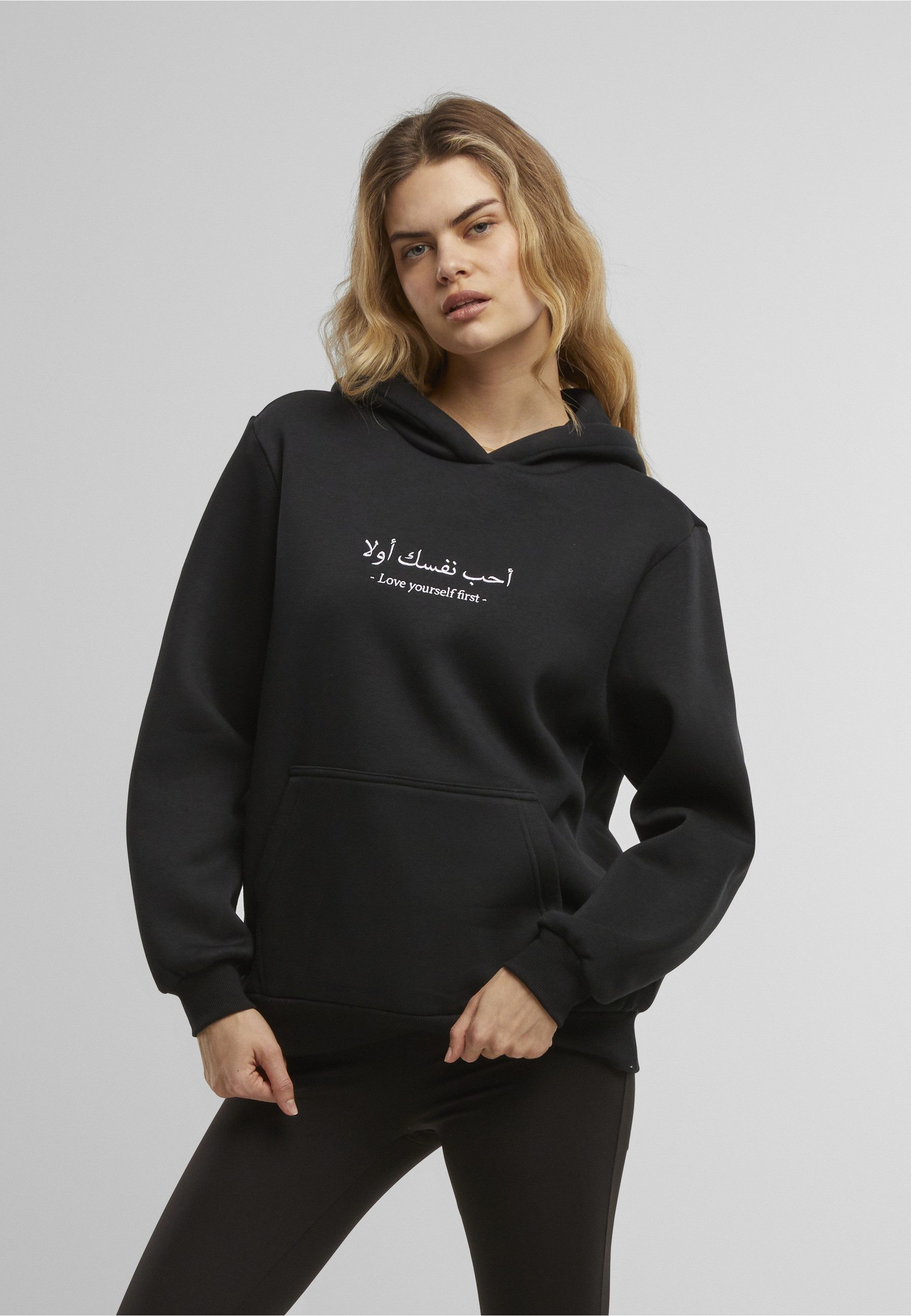 Miss Tee Kapuzensweatshirt Miss Tee Love Yourself First EMB Fluffy Hoody