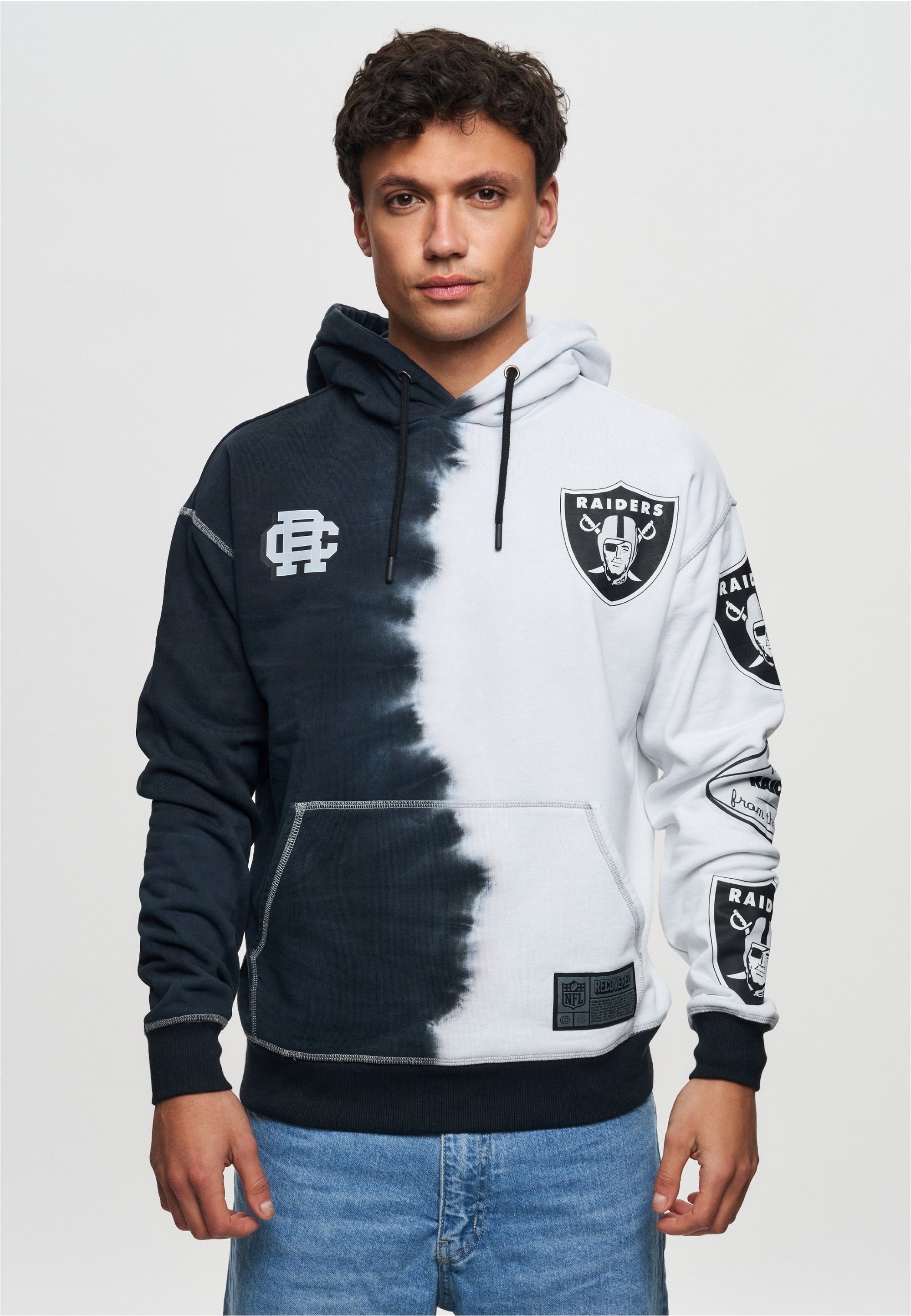 Recovered Kapuzensweatshirt NFL Raiders Ink Dye Effect On für alle Las Vega günstig online kaufen
