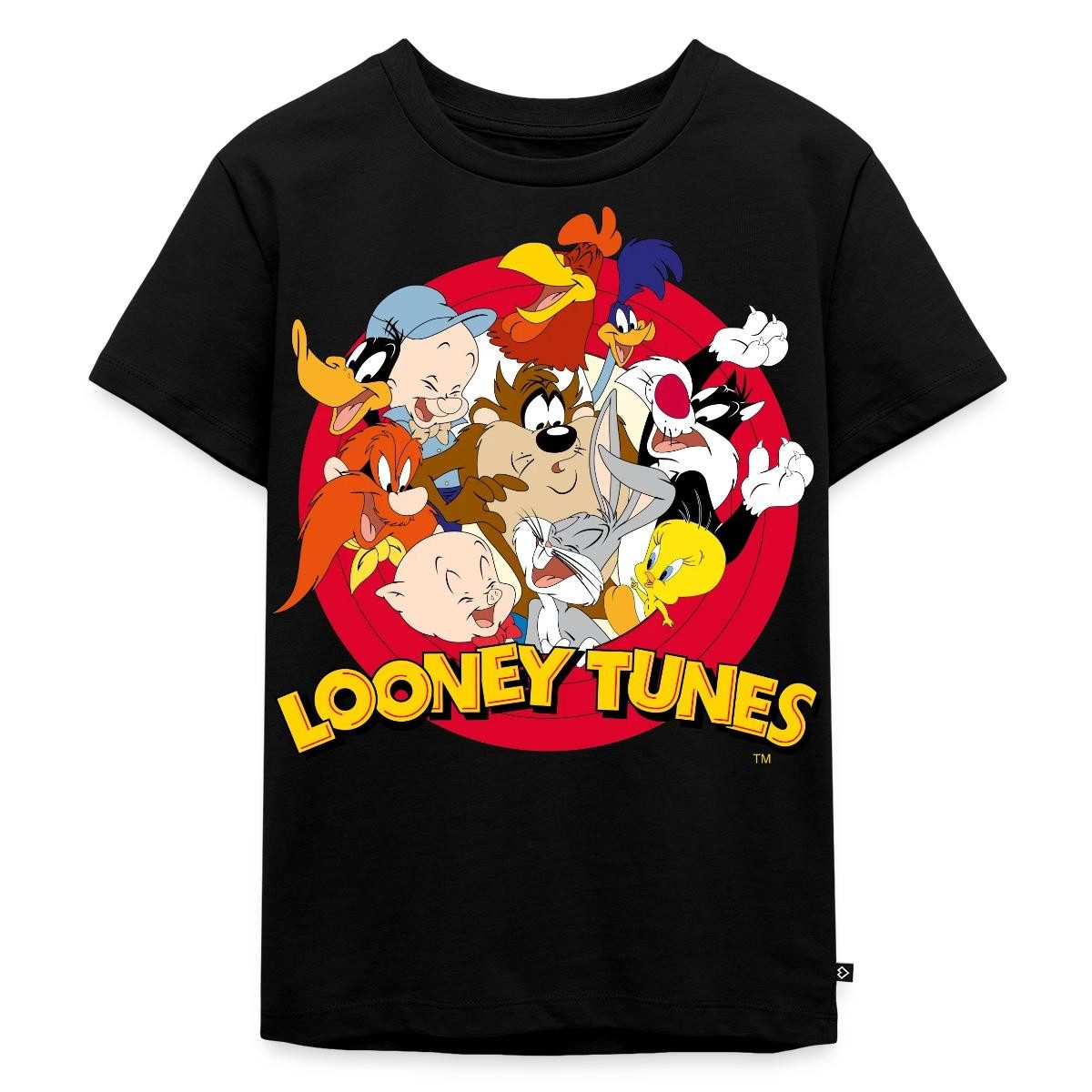 T-Shirt Looney Tunes Bugs Bunny Logo Gruppenbild Kinder Premium T-Shirt