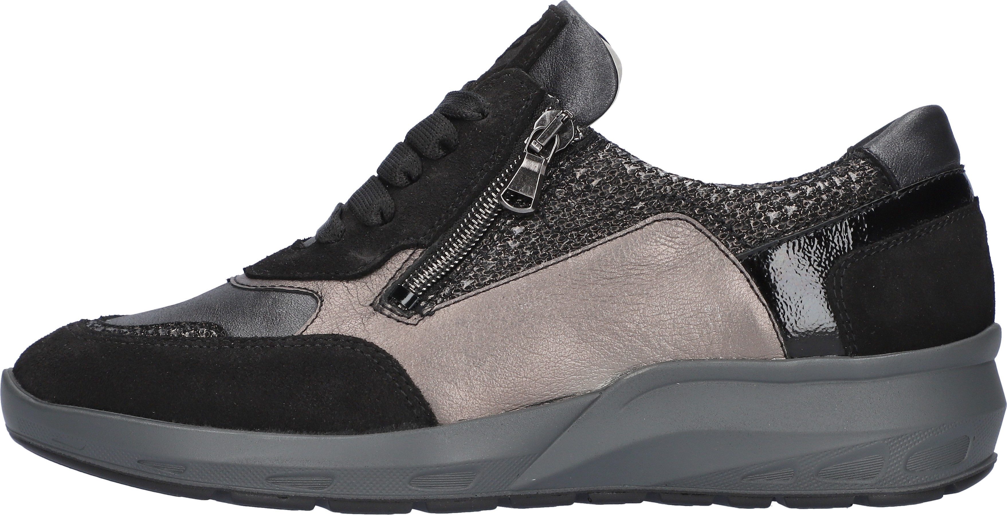 Waldläufer M-TONIA Schnürschuh Komfortschuh, Sneaker, Bequemschuh, Reißverschluss, M-Weite