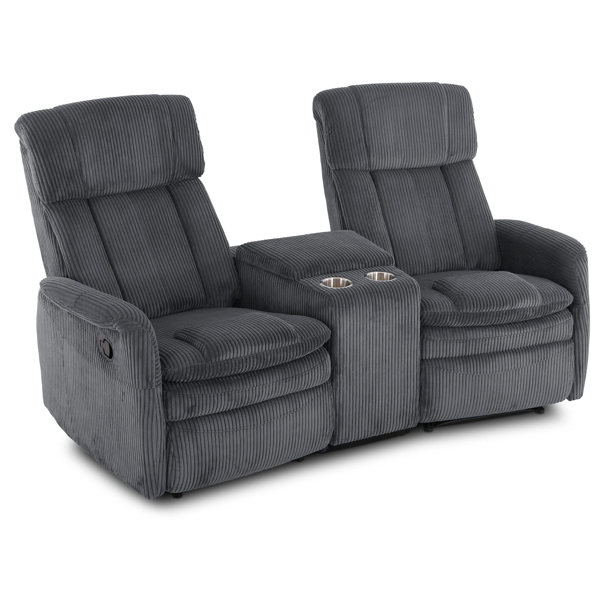 Raburg 2-Sitzer Kinosessel, 2er-Fernsehsessel mit Relaxfunktion, mechanisch, Maxx, mit Liegefunktion, für 2 Personen, Belastbarkeit je Sitzplatz 150 kg