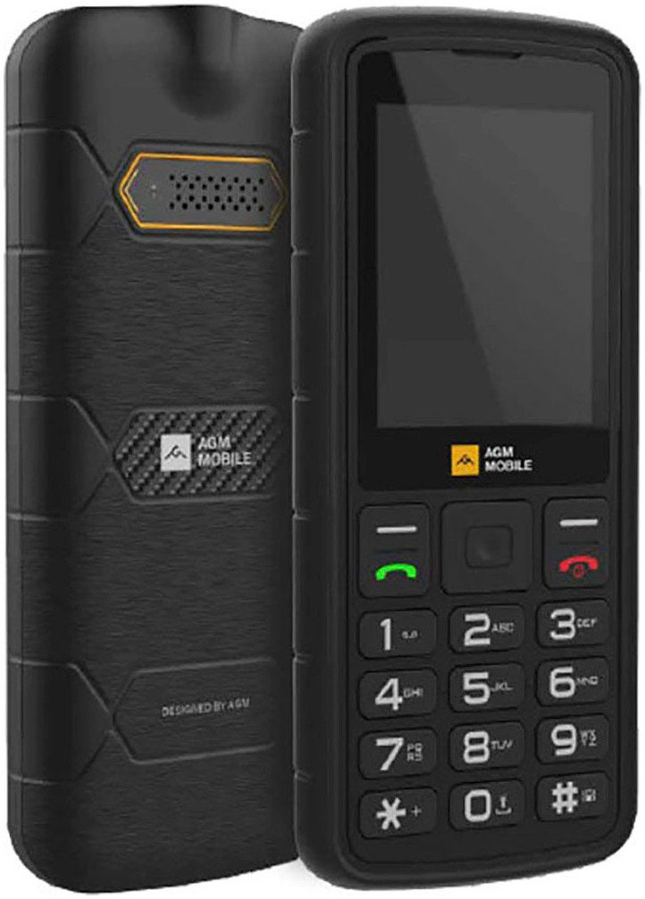 AGM by Beafon M9 (2G) Handy (6,1 cm/2,4 Zoll, 0,3 MP Kamera, robust, ergonomisch, Schnellwahl, Dual SIM, IP68, IP69K, MIL-STD 810H)