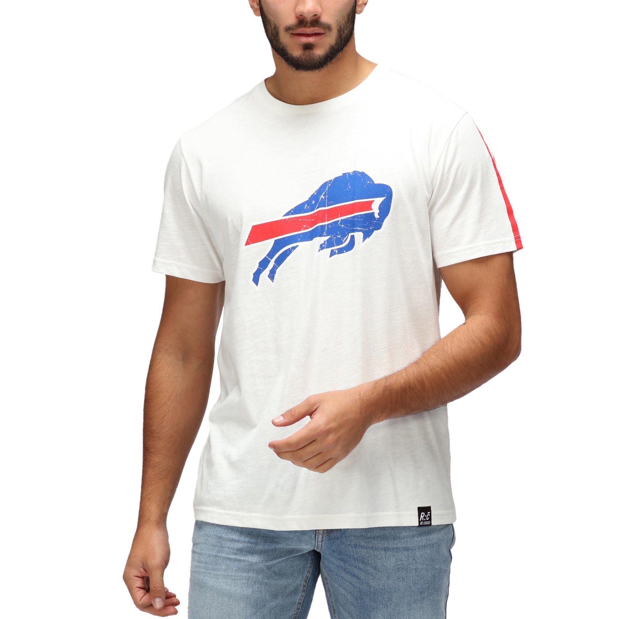 Recovered Print-Shirt Re:Covered NFL Buffalo Bills ecru