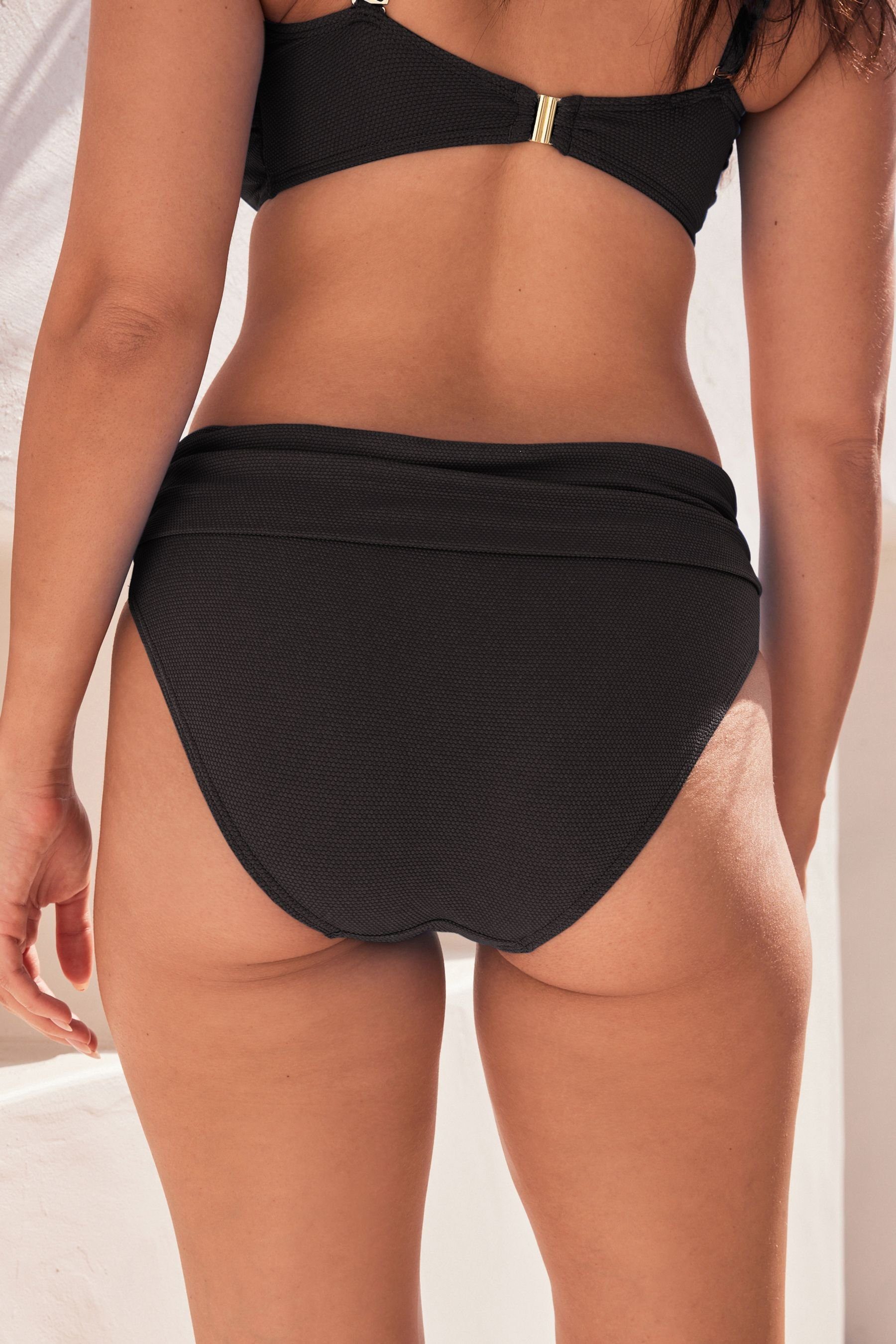 Next Bikini-Hose Bauchformender Bikinislip mit Rollbund günstig online kaufen