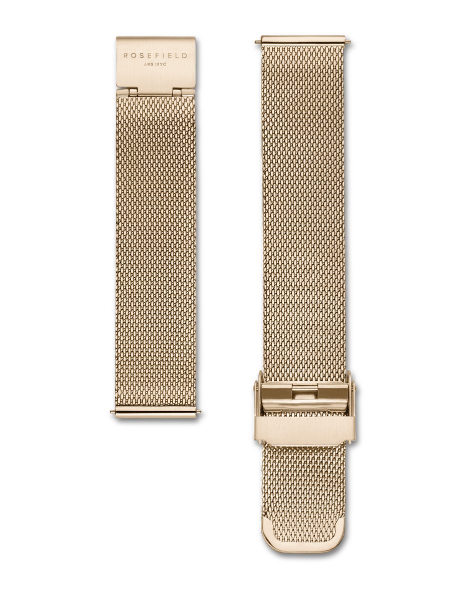 ROSEFIELD Quarzuhr ROSEFIELD Damenuhr Boxy 24mm Goldfarben