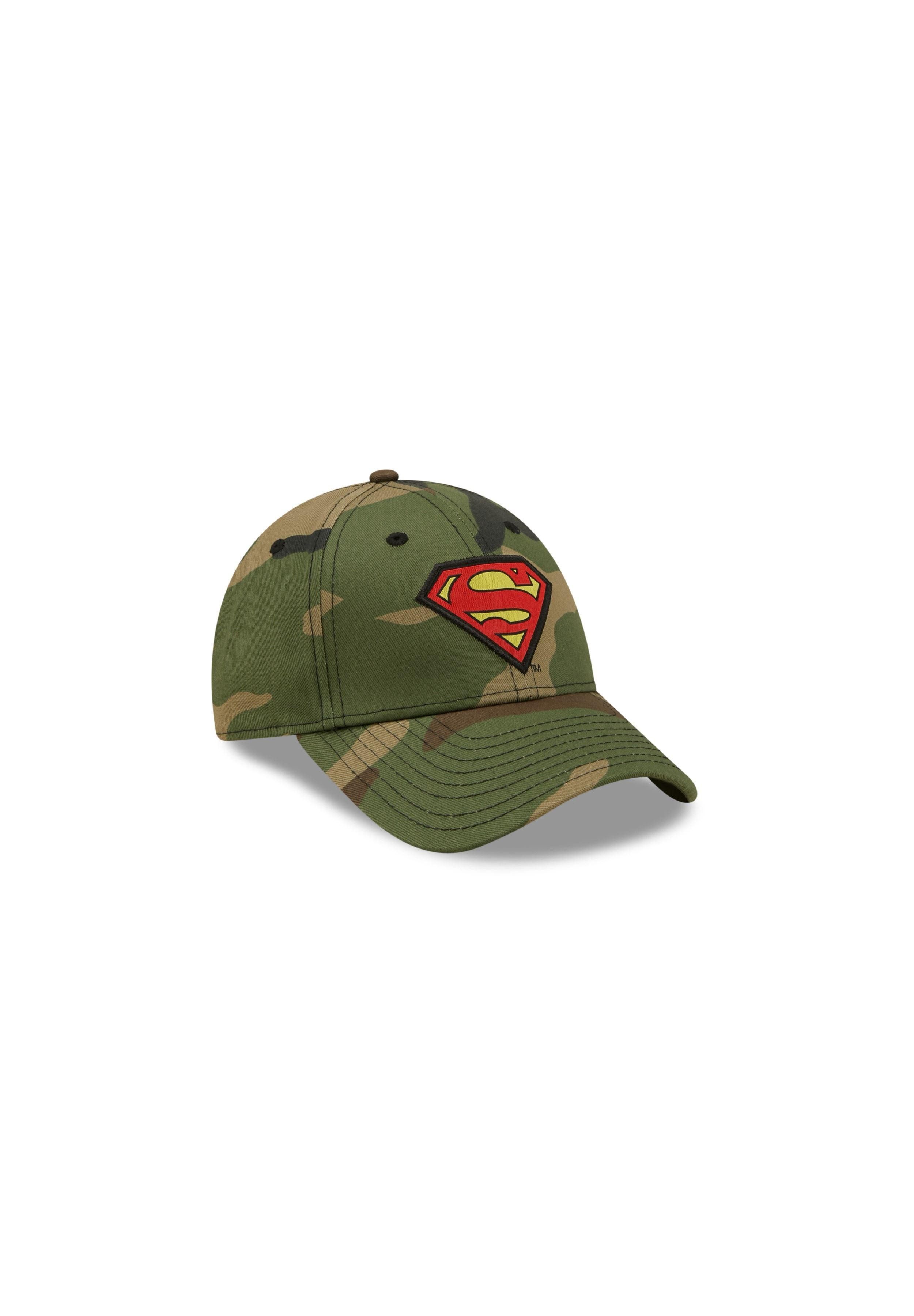 New Era Baseball Cap Superman DC Character Logo Woodland Camouflage 9Forty Adjustable Kids (1-St)